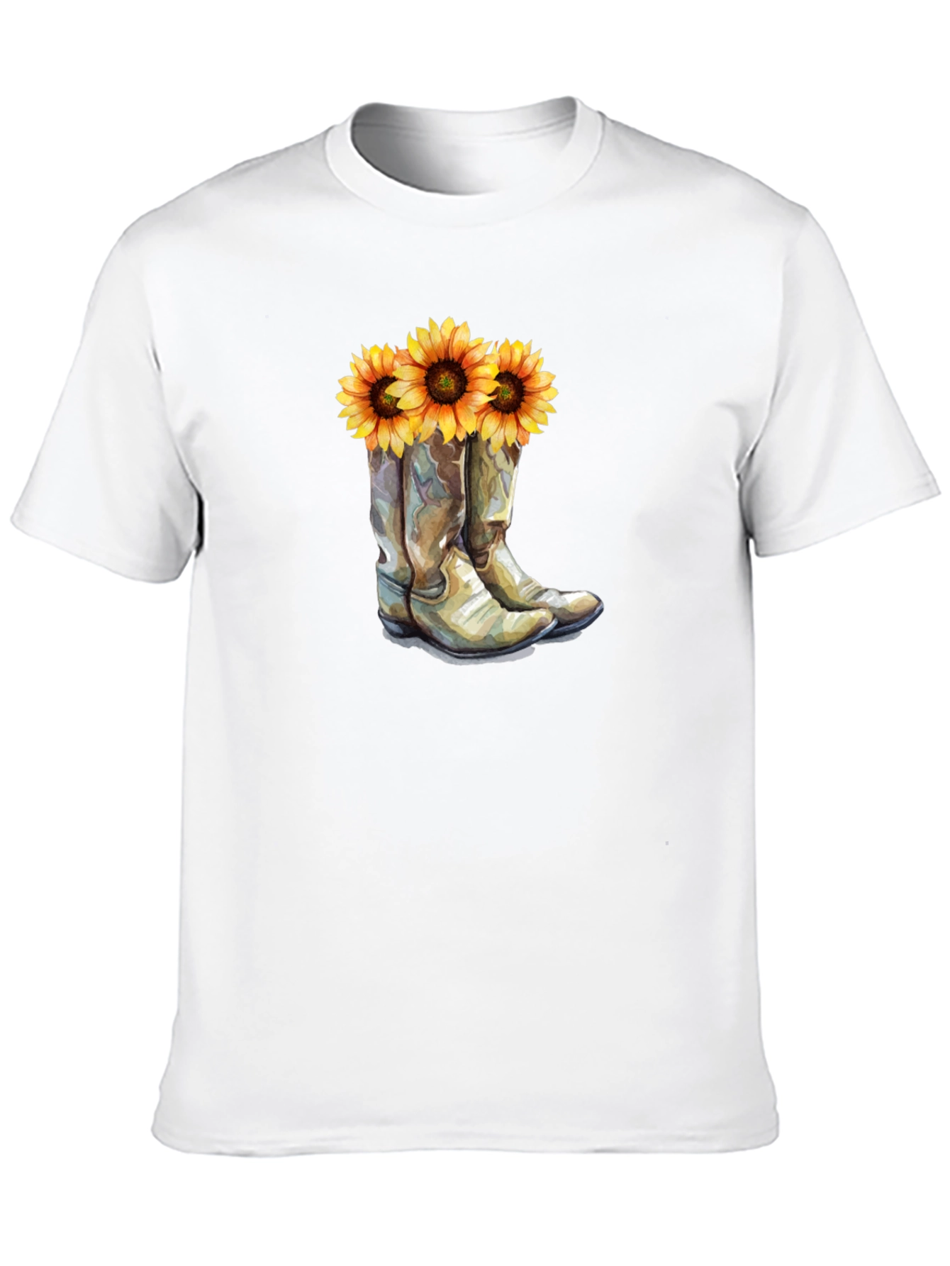 Sunflower Cowboy Boot T-Shirt