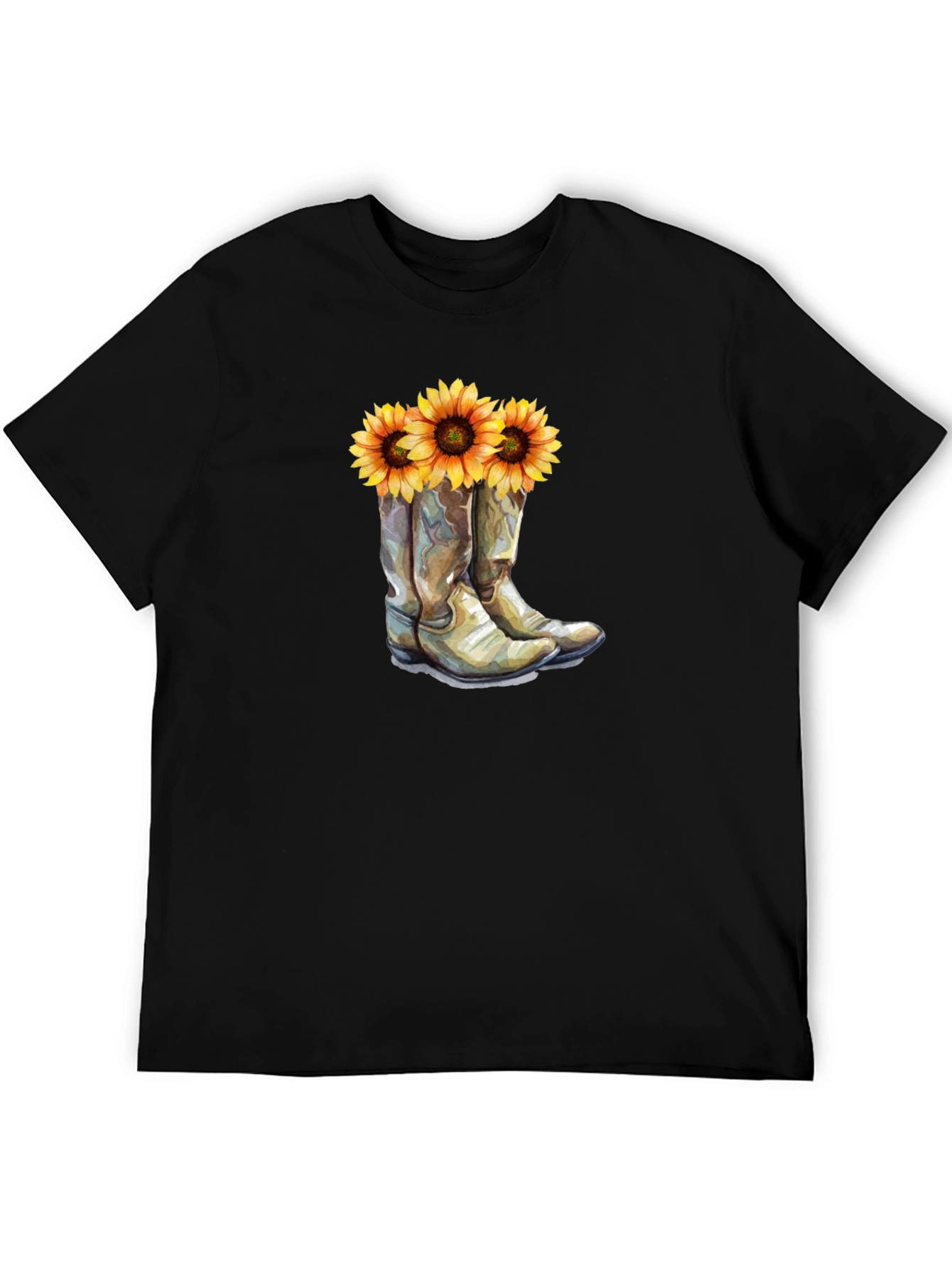 Sunflower Cowboy Boot T-Shirt