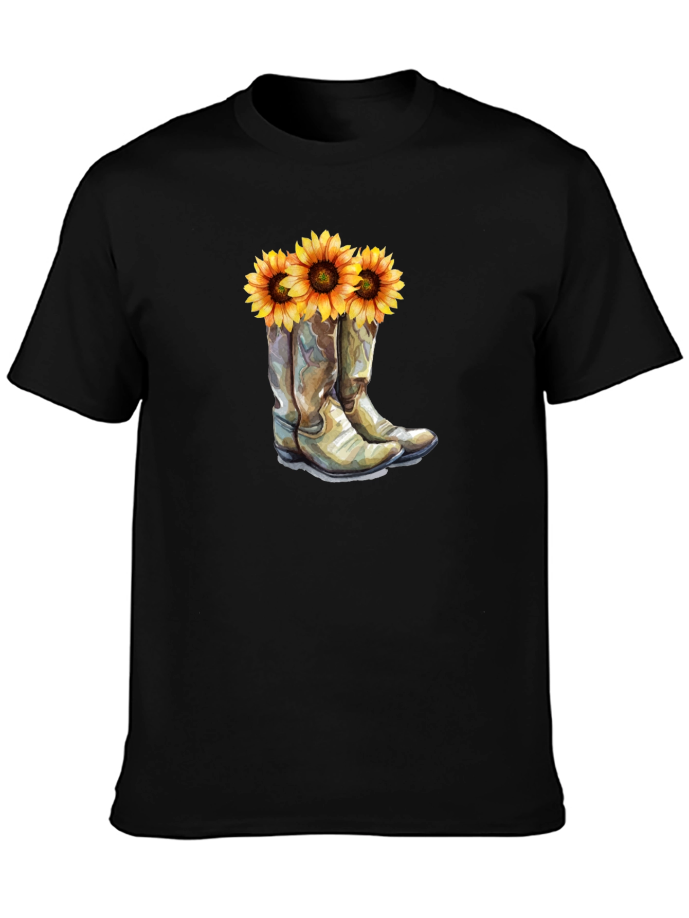 Sunflower Cowboy Boot T-Shirt