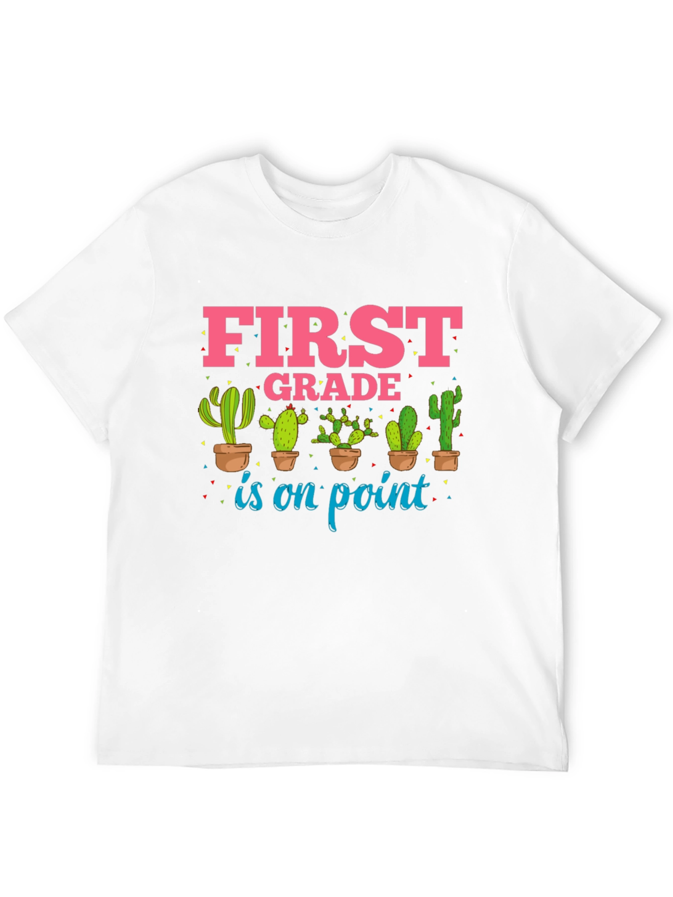 First Grade Teacher Cactus T-Shirt