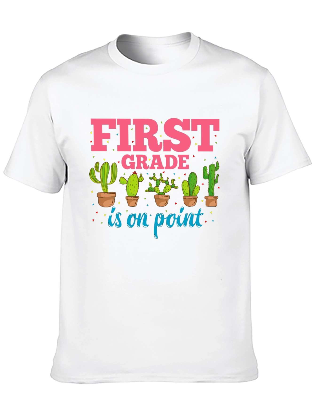 First Grade Teacher Cactus T-Shirt
