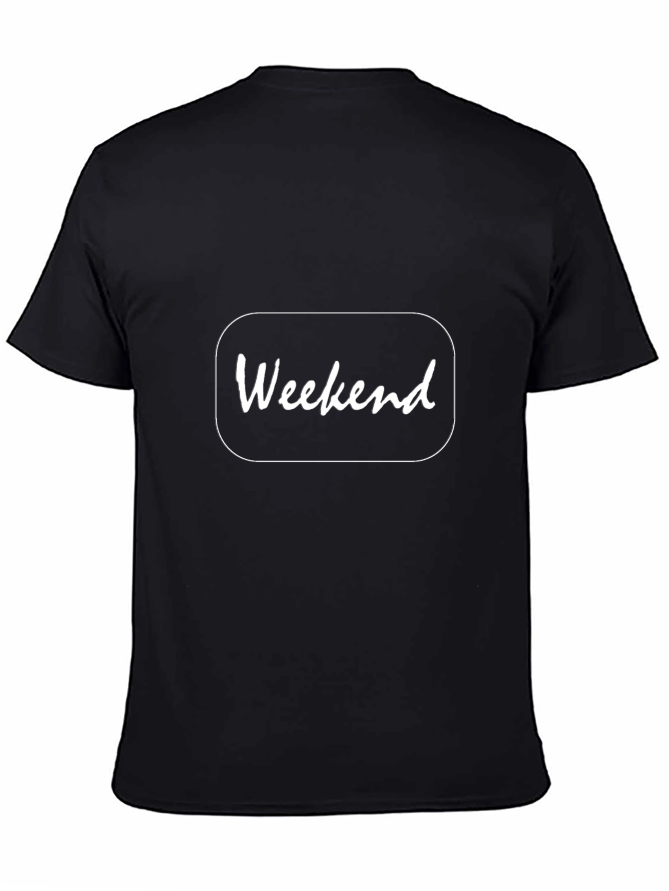 Weekend Graphic Black T-Shirt - Casual Style