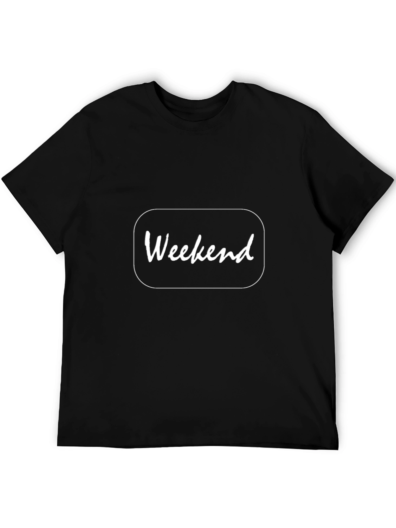 Weekend Graphic Black T-Shirt - Casual Style