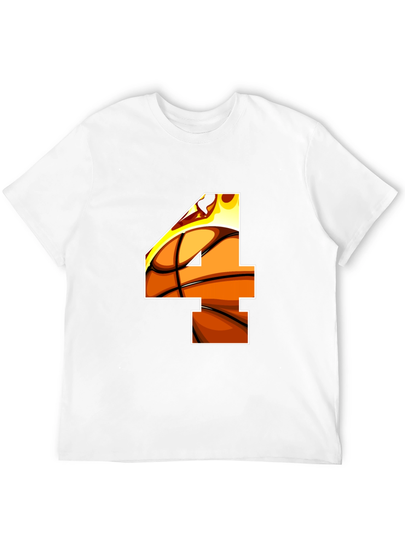 Basketball Number 4 Graphic Tee