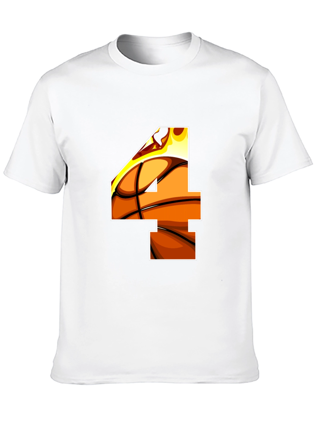 Basketball Number 4 Graphic Tee