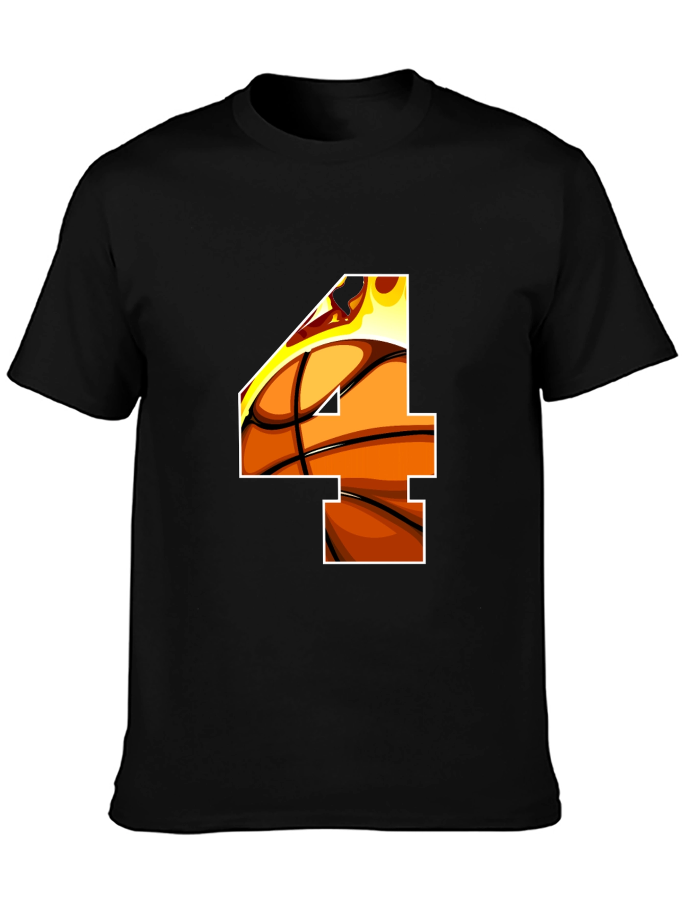Basketball Number 4 Graphic Tee