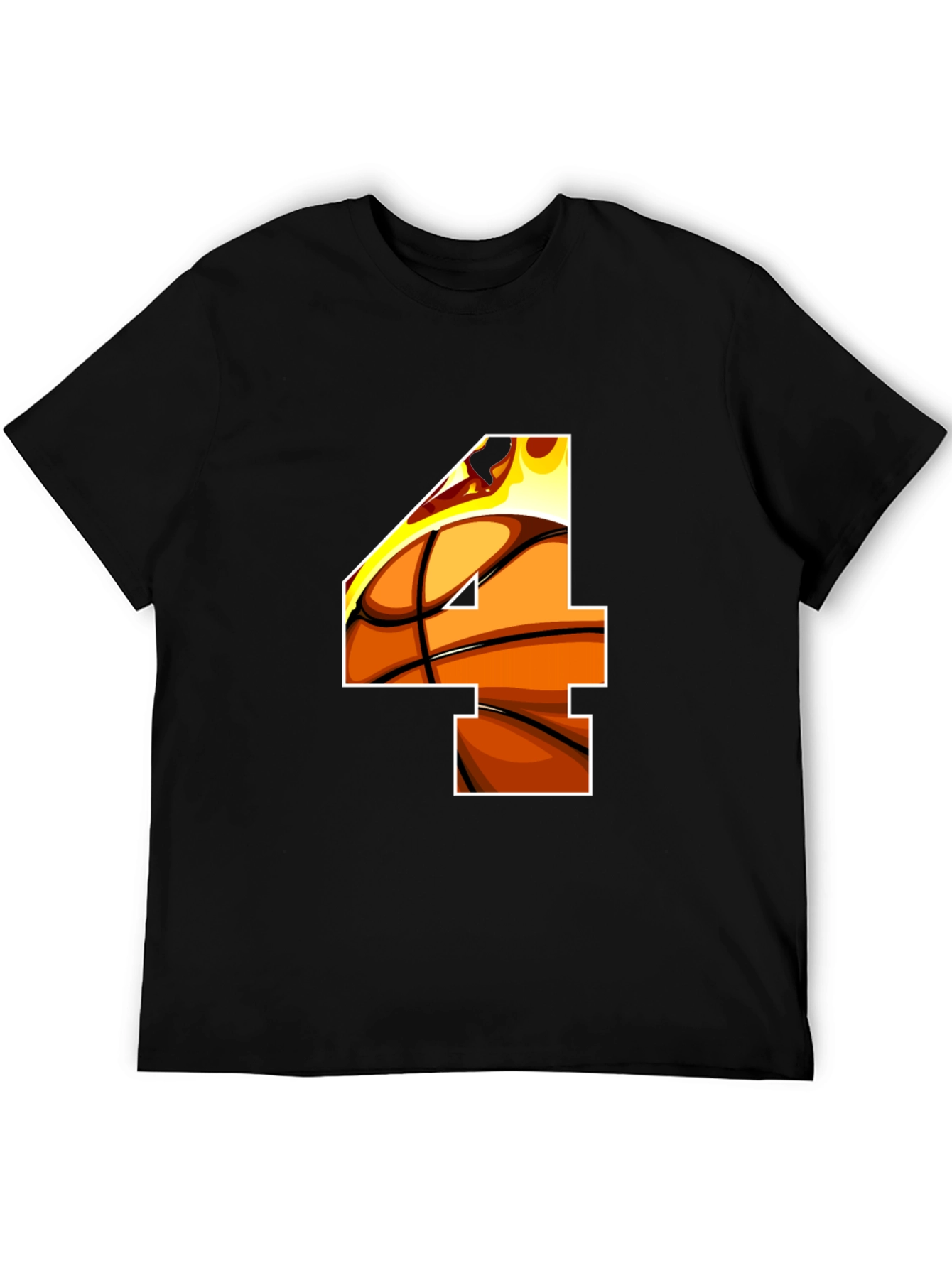 Basketball Number 4 Graphic Tee
