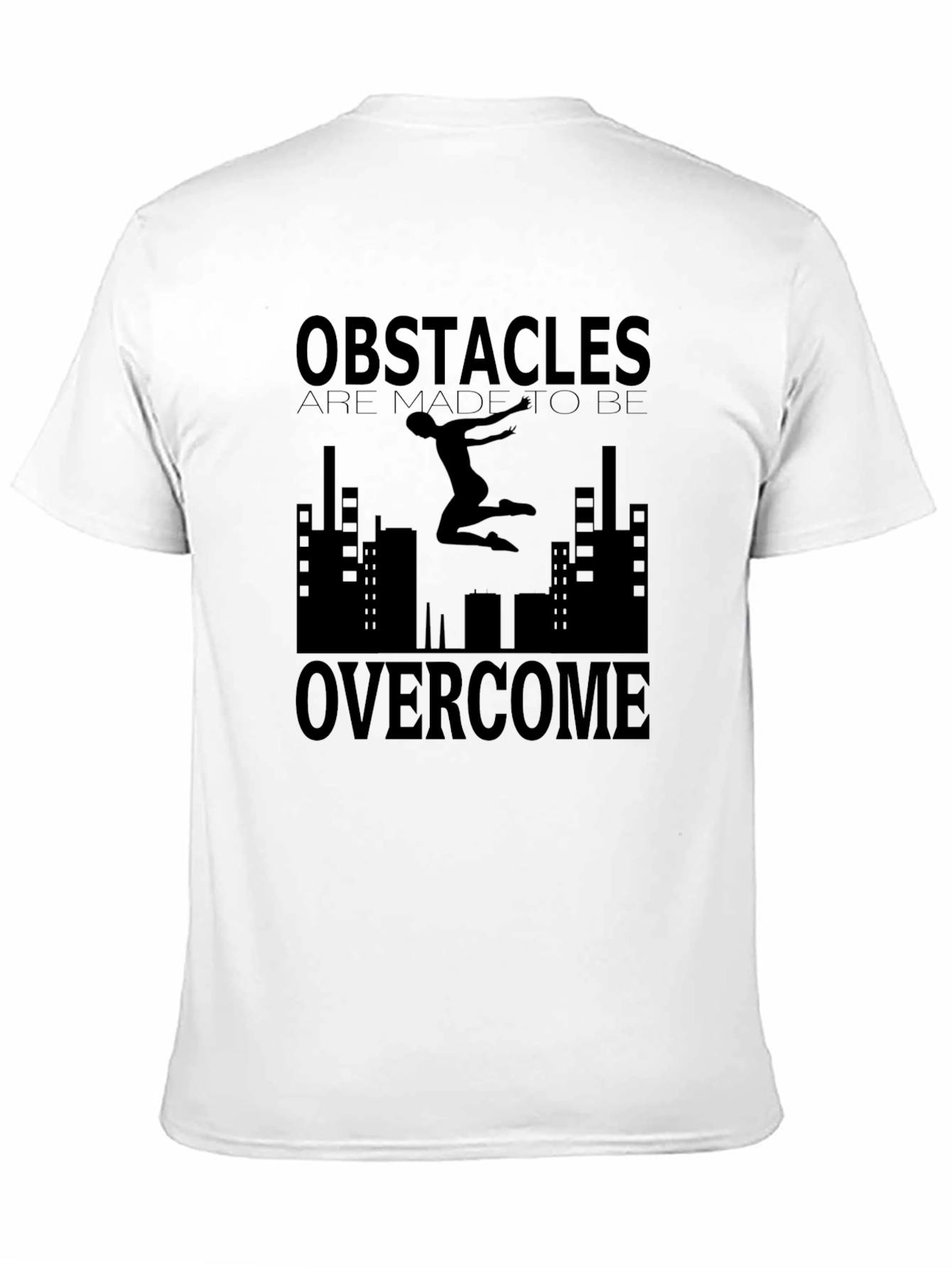 Obstacles Overcome Graphic Tee - Urban Inspirational Design
