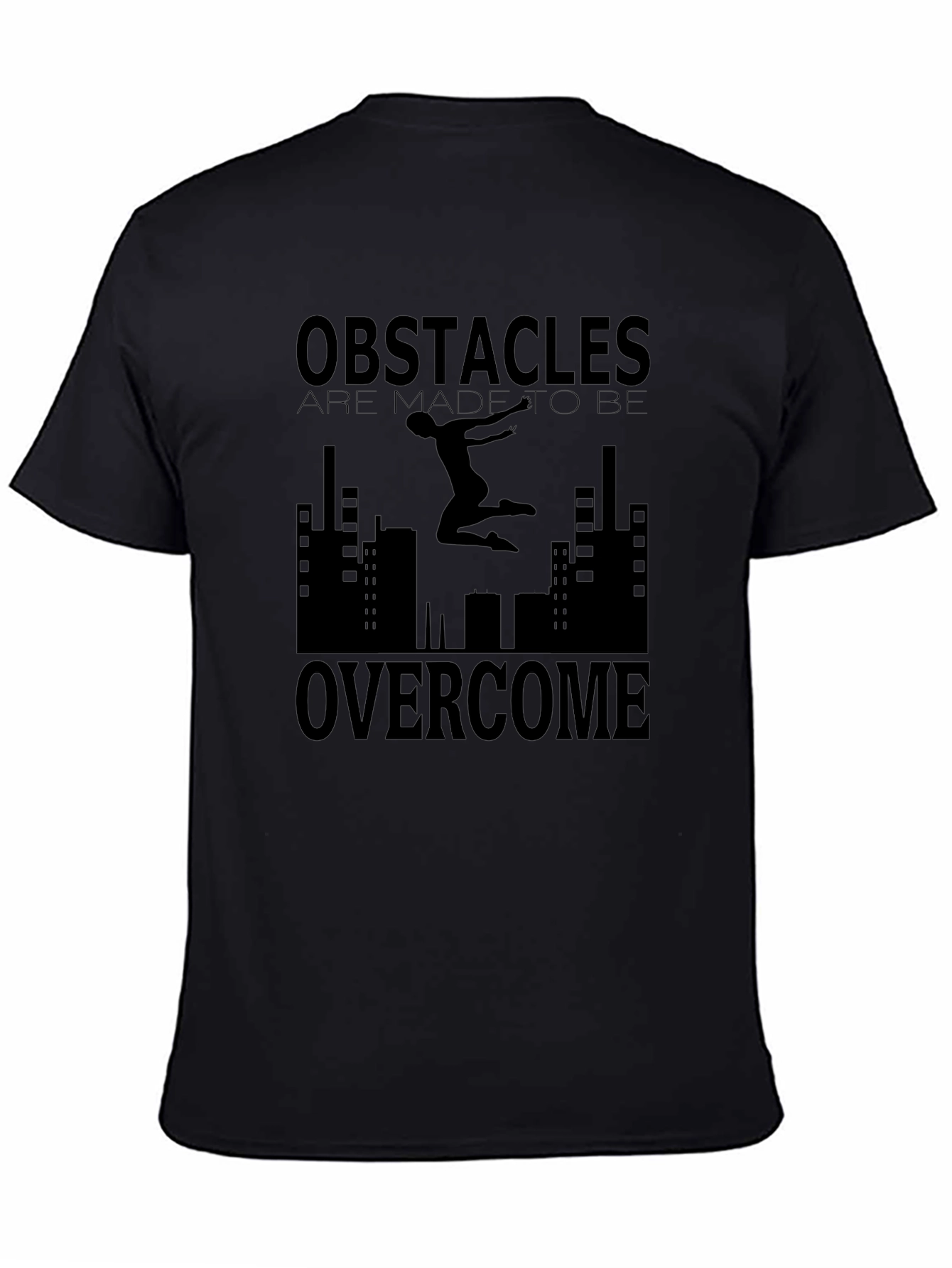 Obstacles Overcome Graphic Tee - Urban Inspirational Design