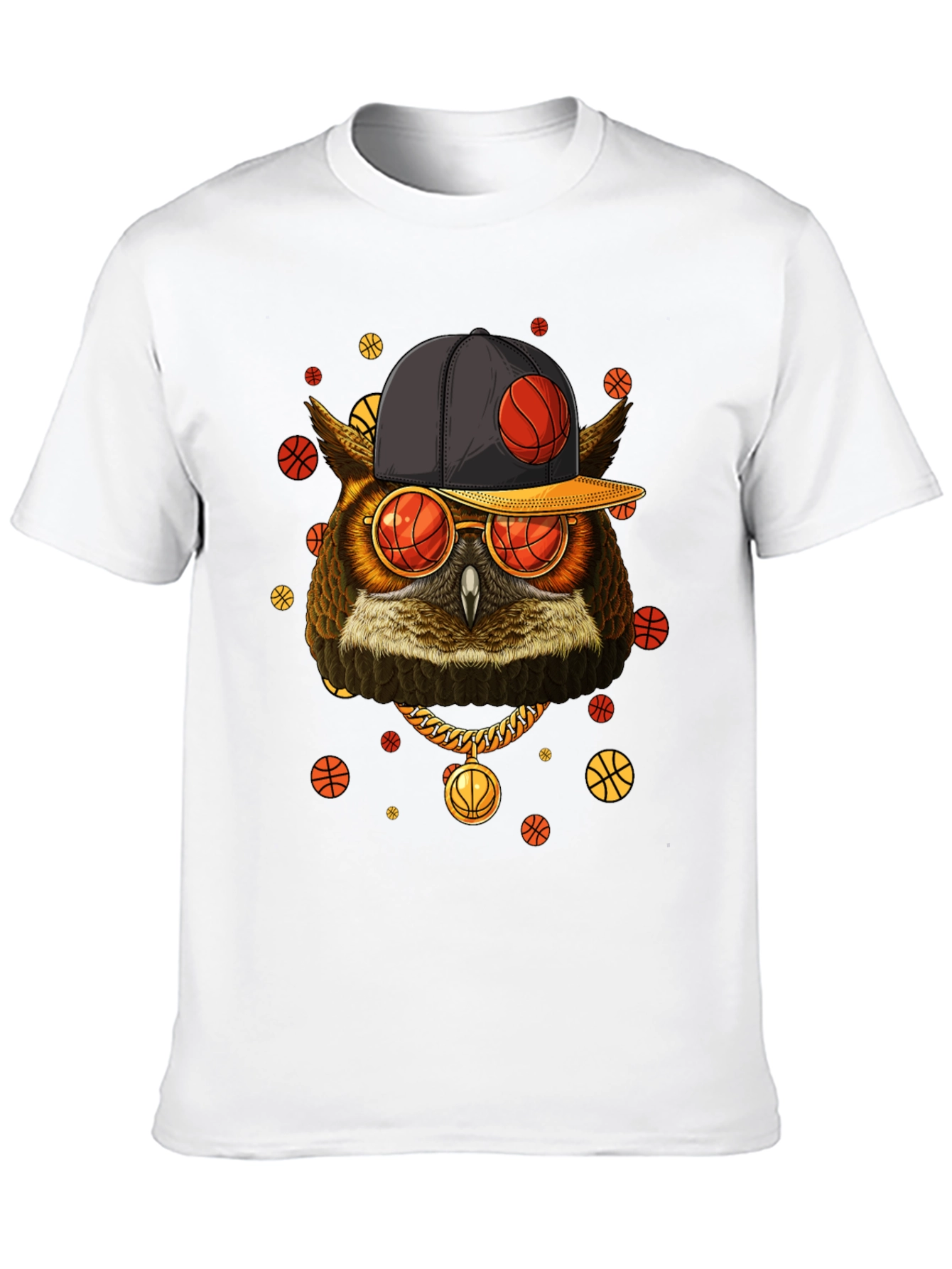 Cool Owl Basketball Graphic Tee