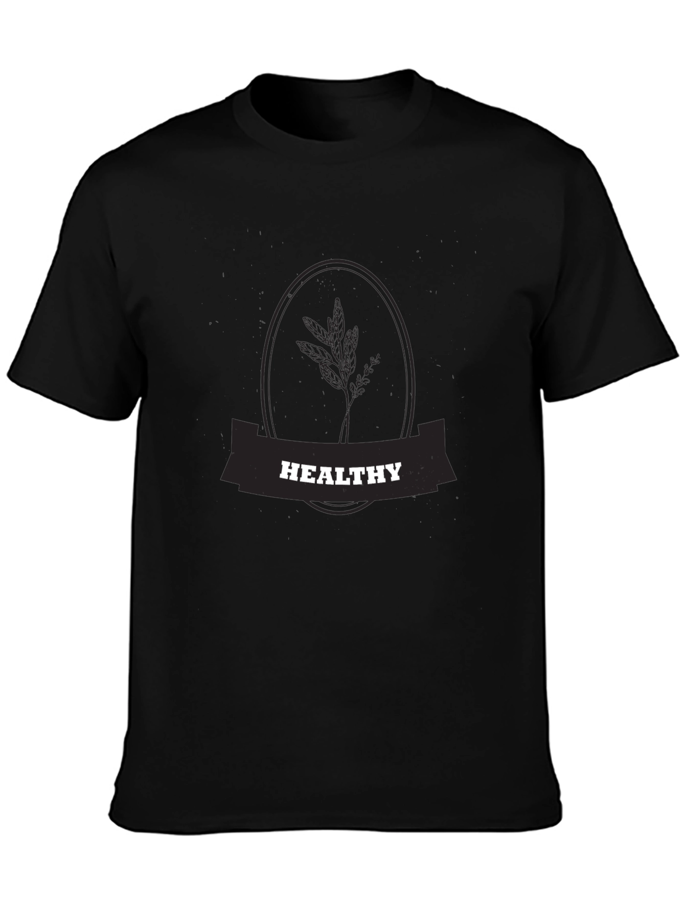 Healthy Lifestyle Black T-Shirt