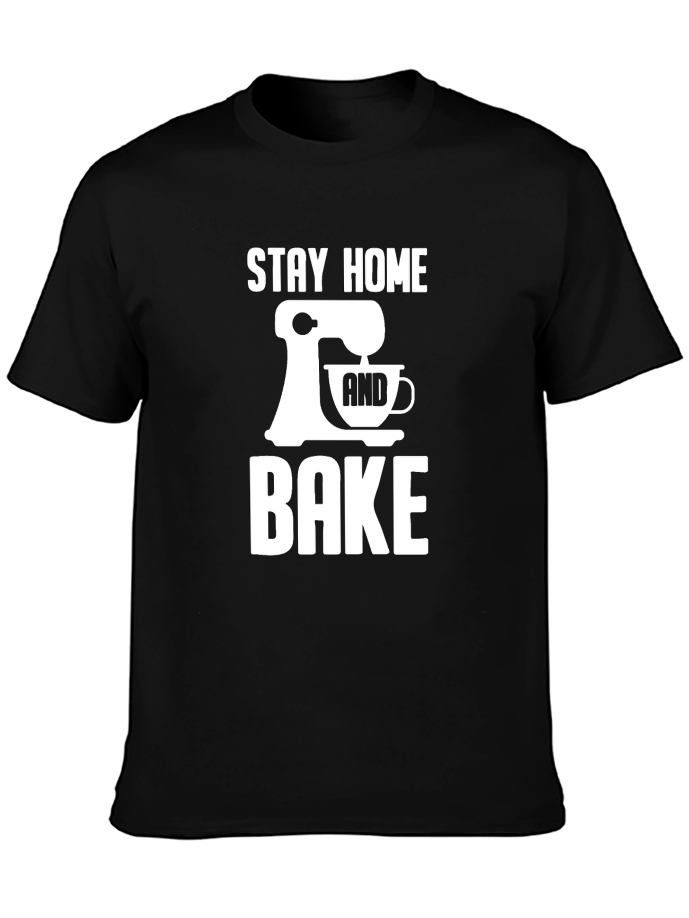 Stay Home & Bake Graphic T-Shirt