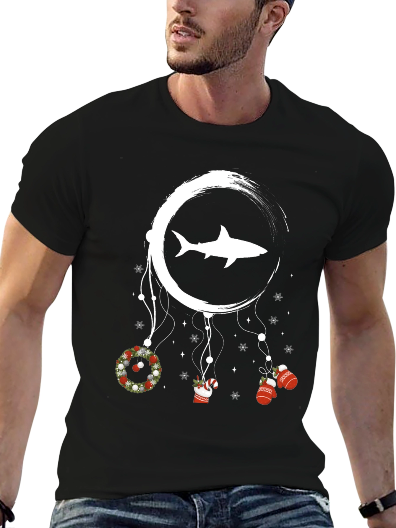 Shark Christmas Dreamcatcher T-Shirt