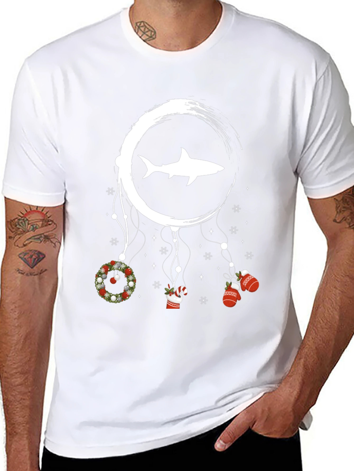 Shark Christmas Dreamcatcher T-Shirt