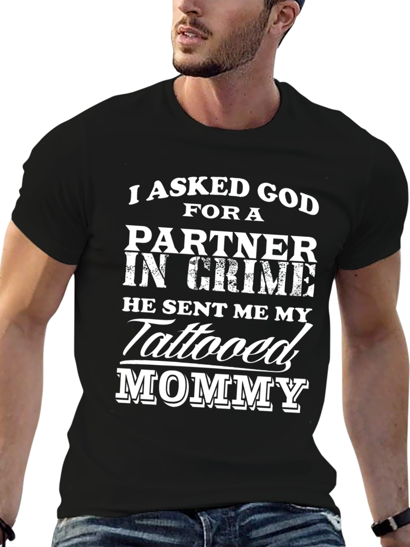 Tattooed Mommy Partner in Crime Graphic T-Shirt