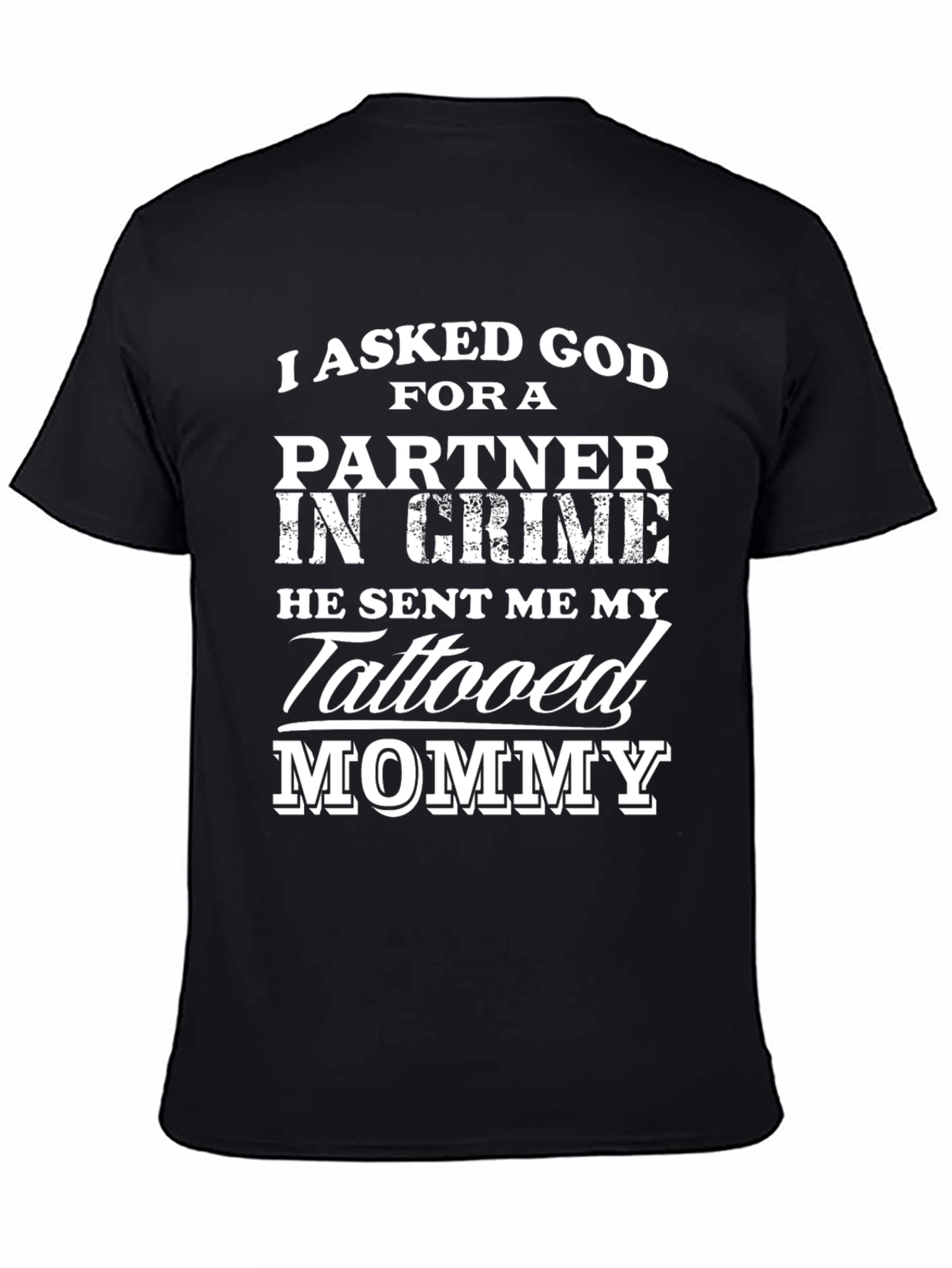 Tattooed Mommy Partner in Crime Graphic T-Shirt