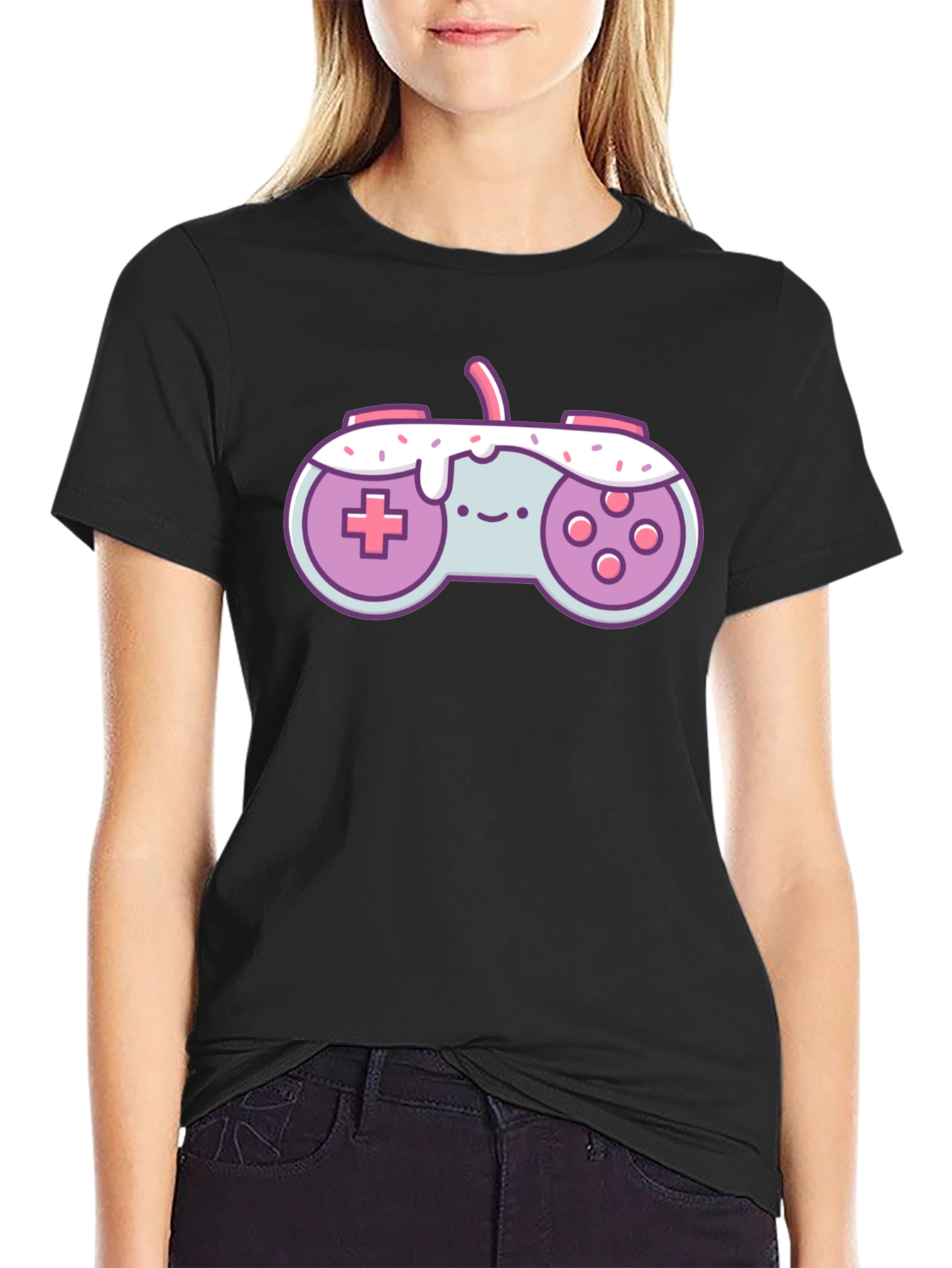 Cute Gamer Controller T-Shirt - Sweet Style