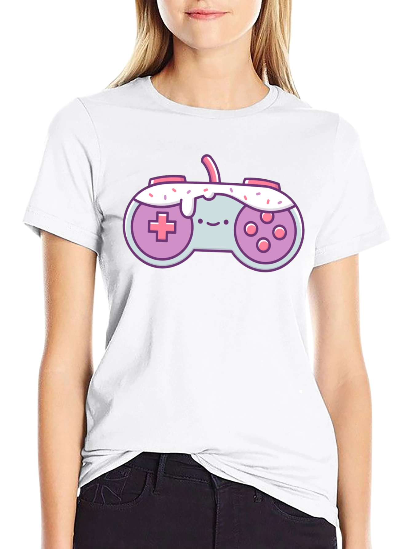 Cute Gamer Controller T-Shirt - Sweet Style