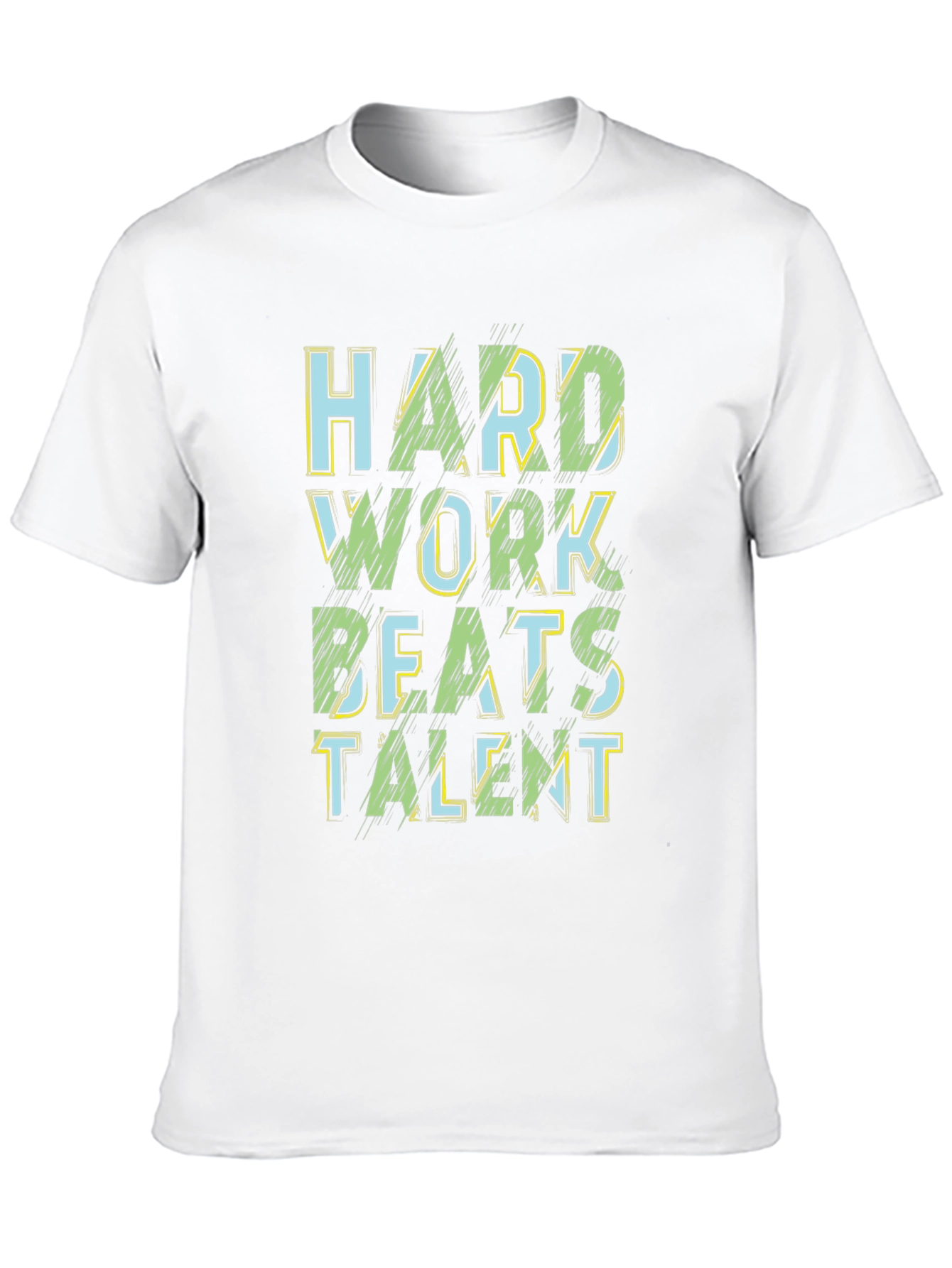 Hard Work Beats Talent Black Graphic Tee