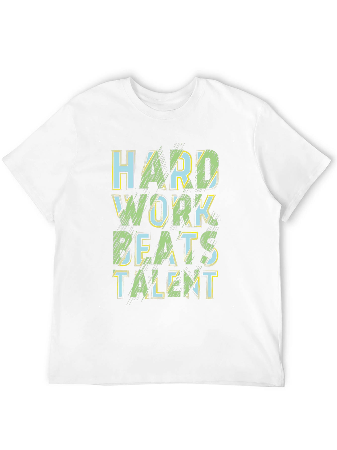 Hard Work Beats Talent Black Graphic Tee