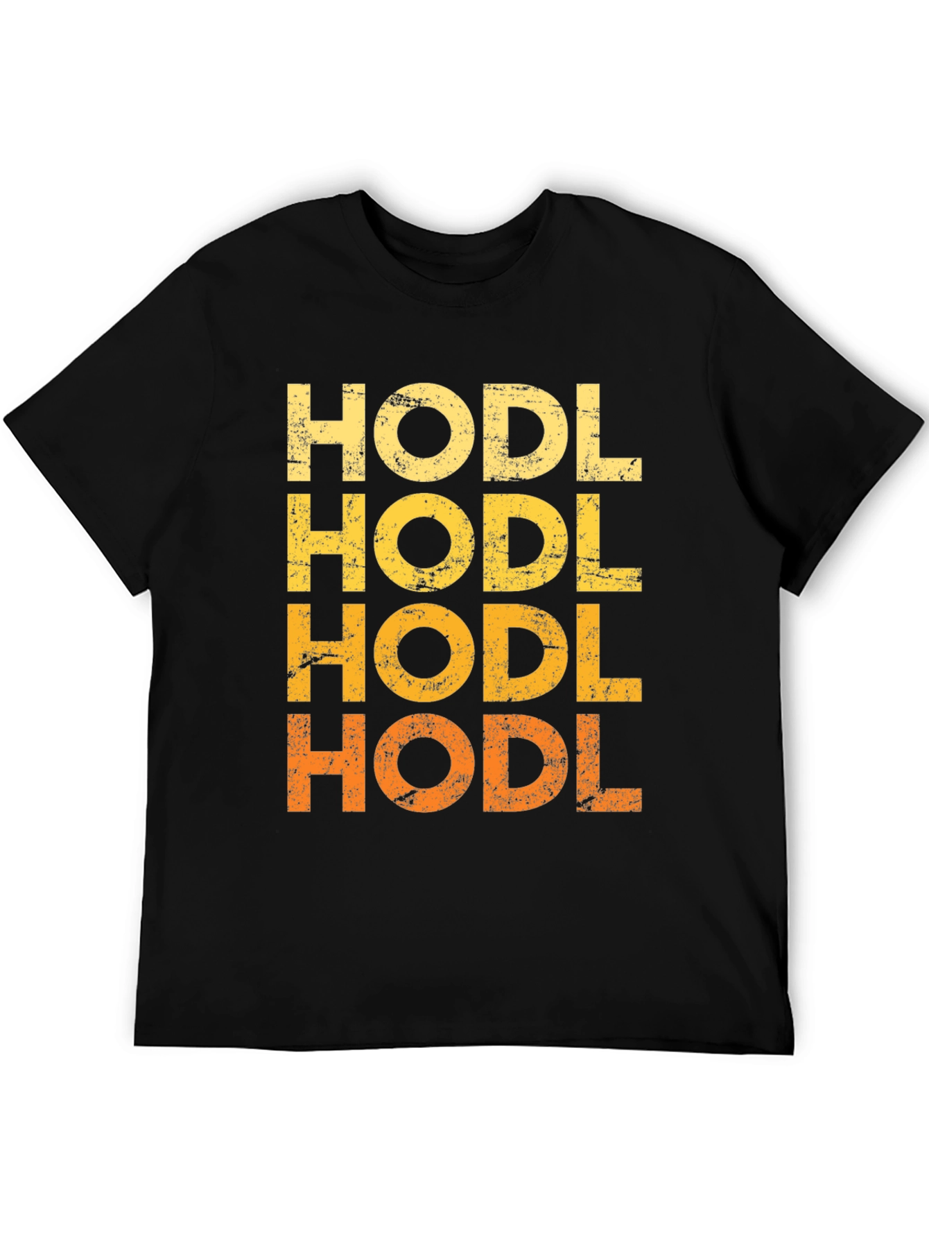 HODL Crypto T-Shirt - Distressed Graphic Tee