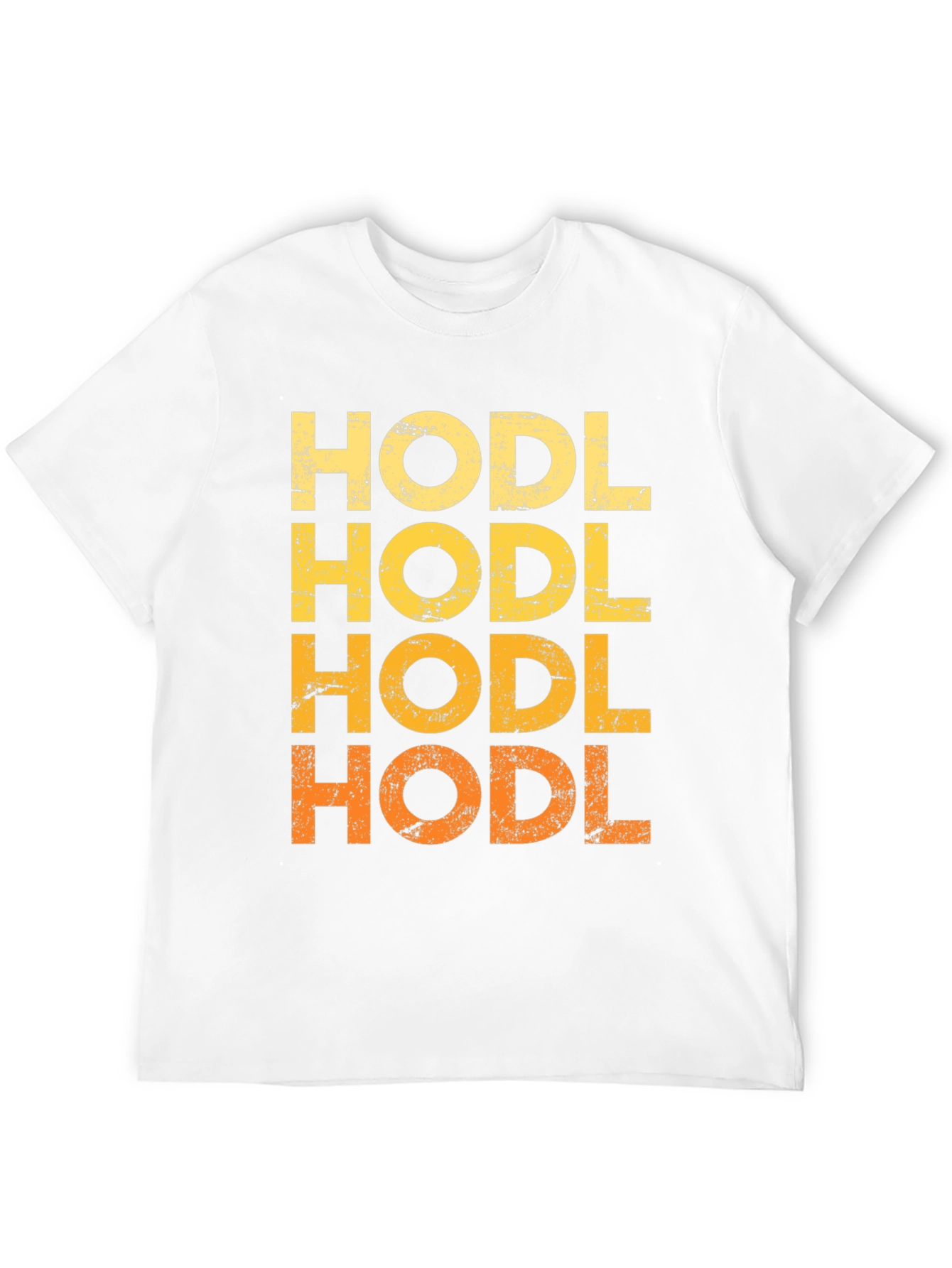 HODL Crypto T-Shirt - Distressed Graphic Tee