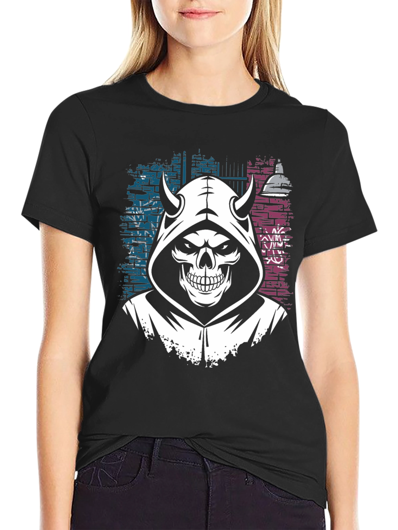 Grim Reaper Graphic Tee - Edgy Streetwear