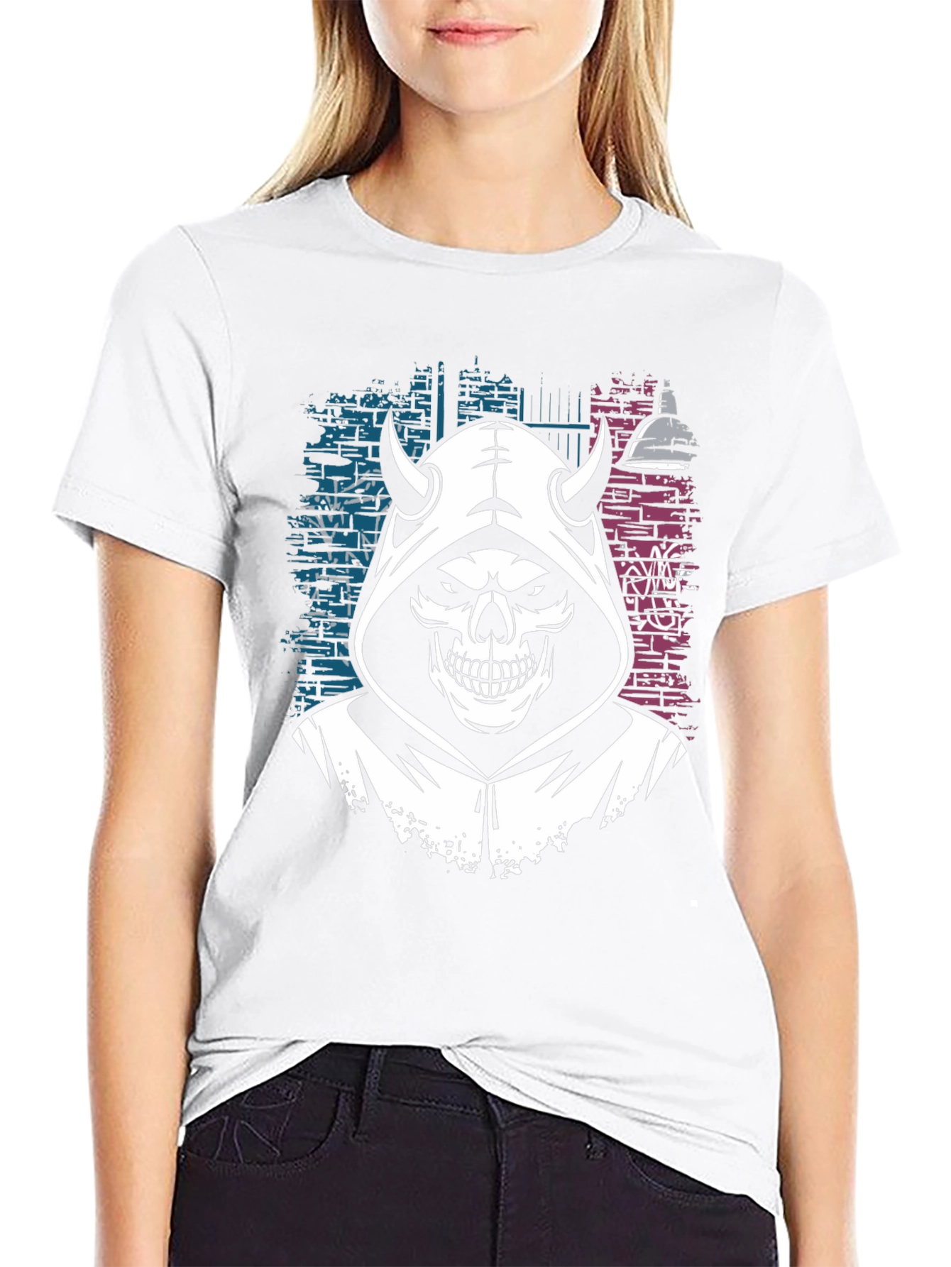 Grim Reaper Graphic Tee - Edgy Streetwear