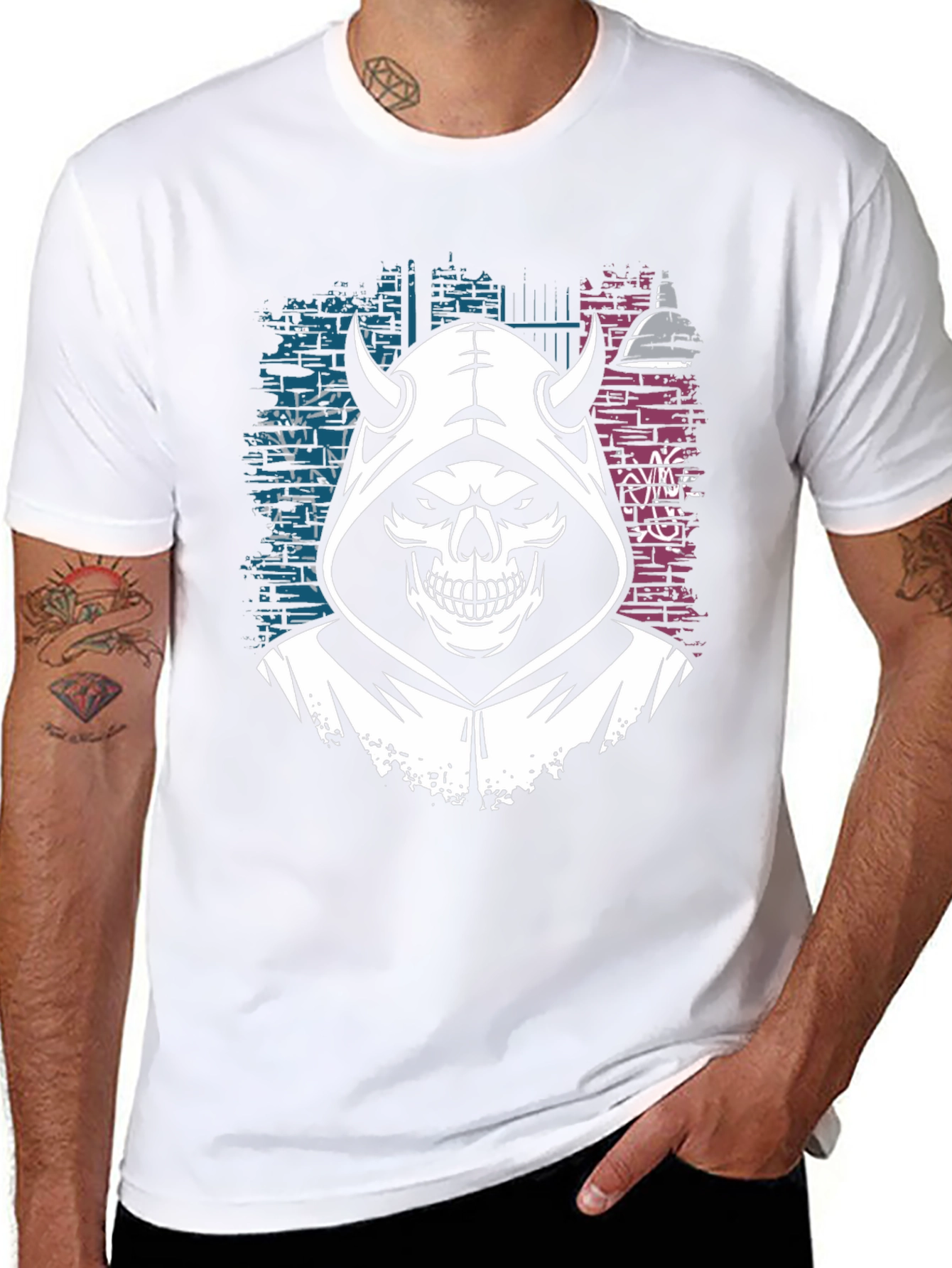 Grim Reaper Graphic Tee - Edgy Streetwear