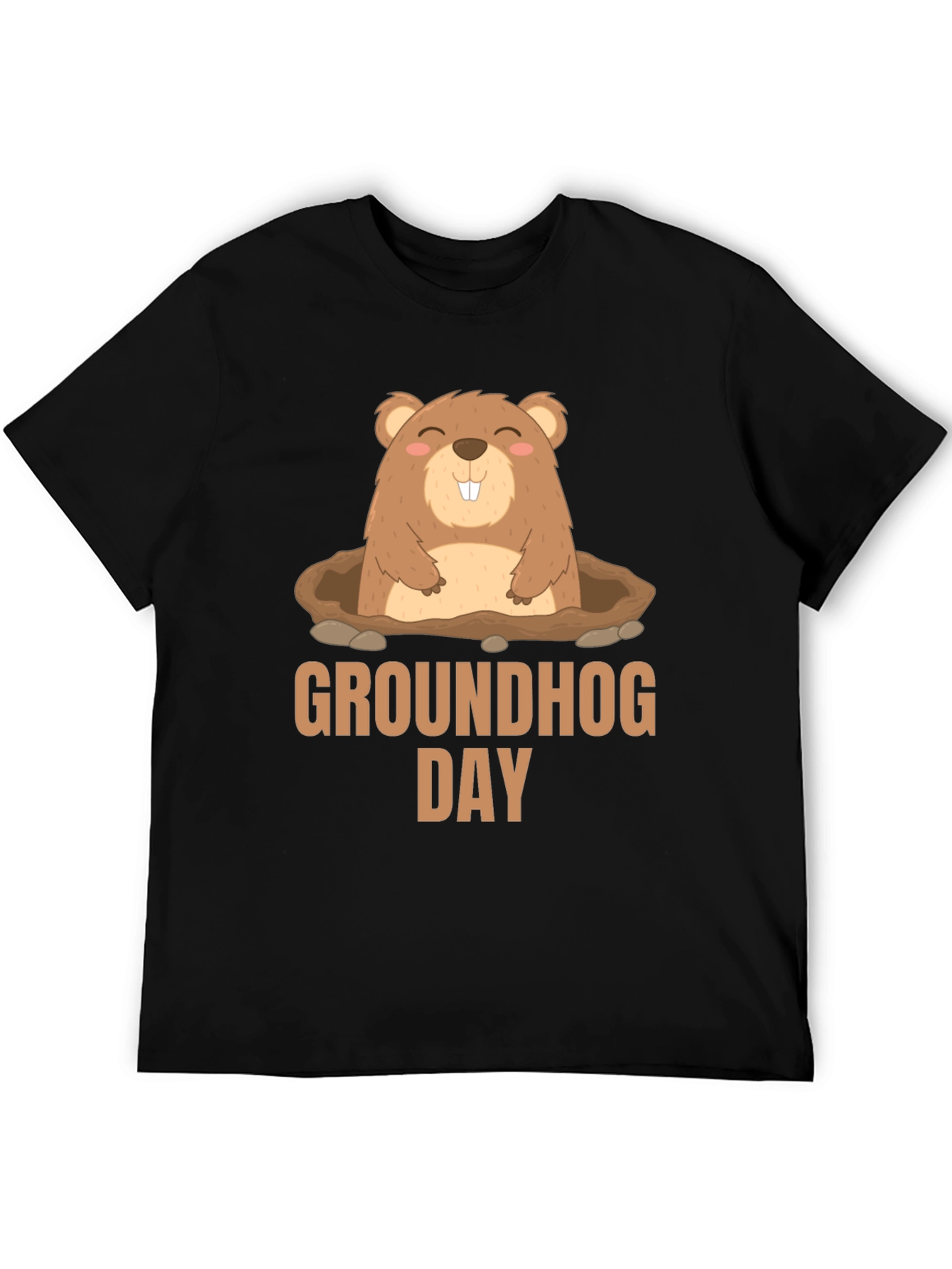 Groundhog Day T-Shirt - Cute Cartoon Marmot Design