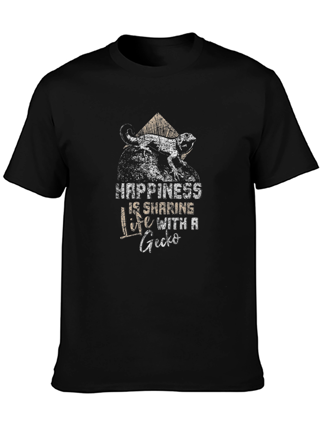 Happiness Sharing Life with Gecko T-Shirt