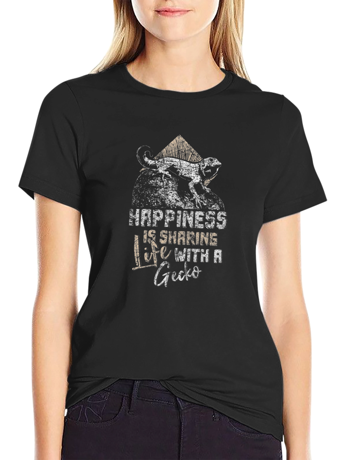 Happiness Sharing Life with Gecko T-Shirt