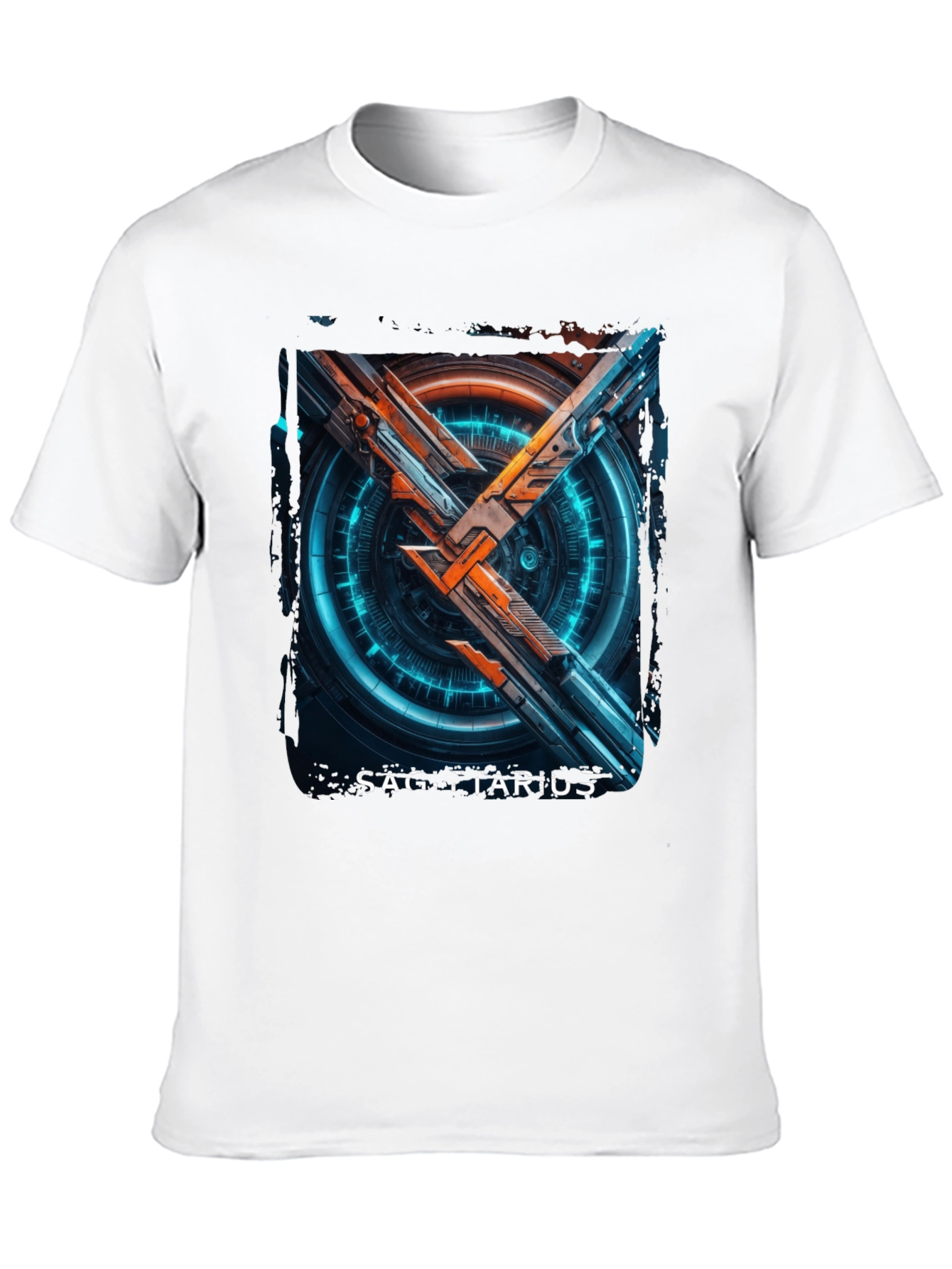 Sagittarius Zodiac T-Shirt - Sci-Fi Style