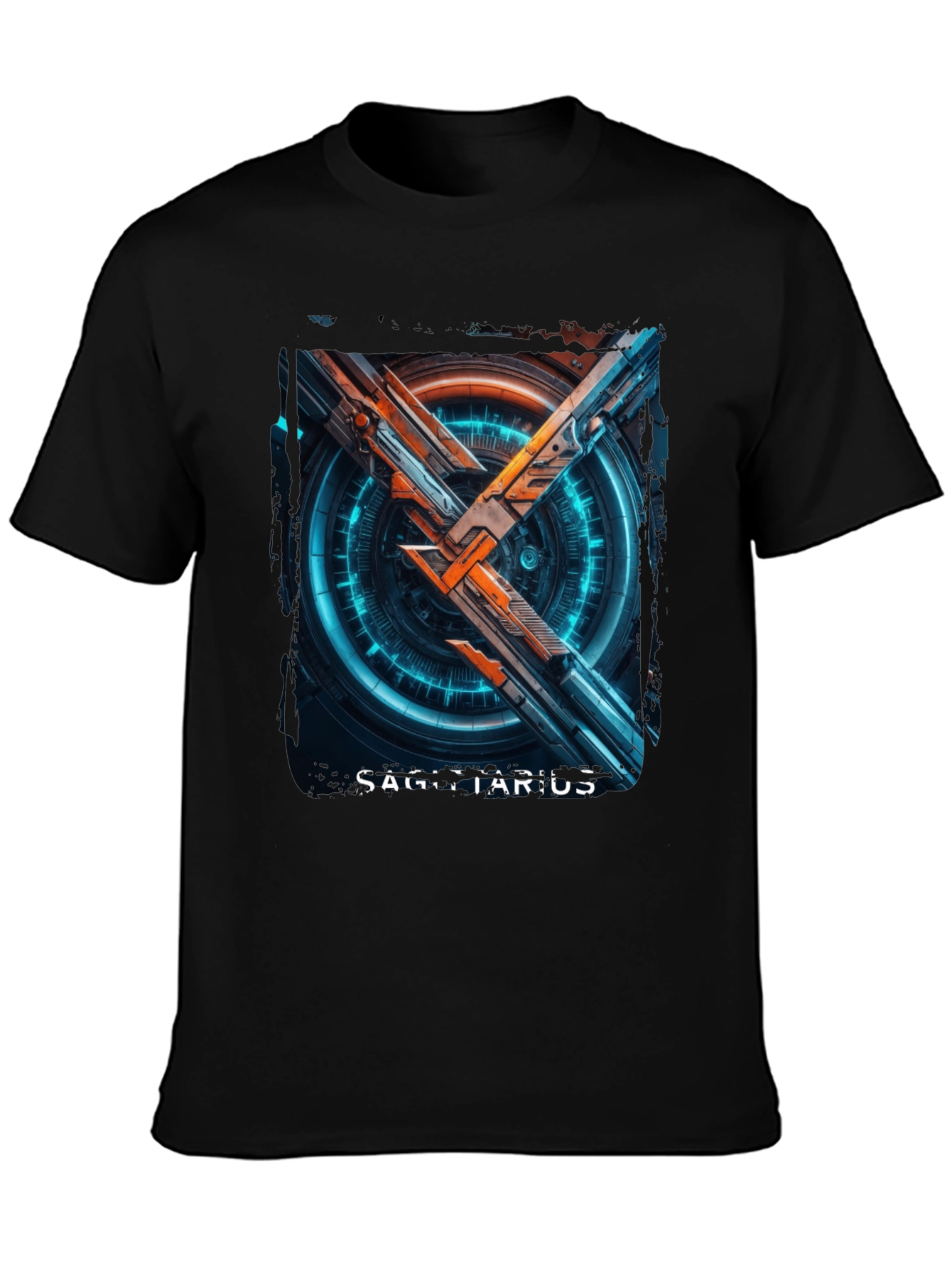 Sagittarius Zodiac T-Shirt - Sci-Fi Style
