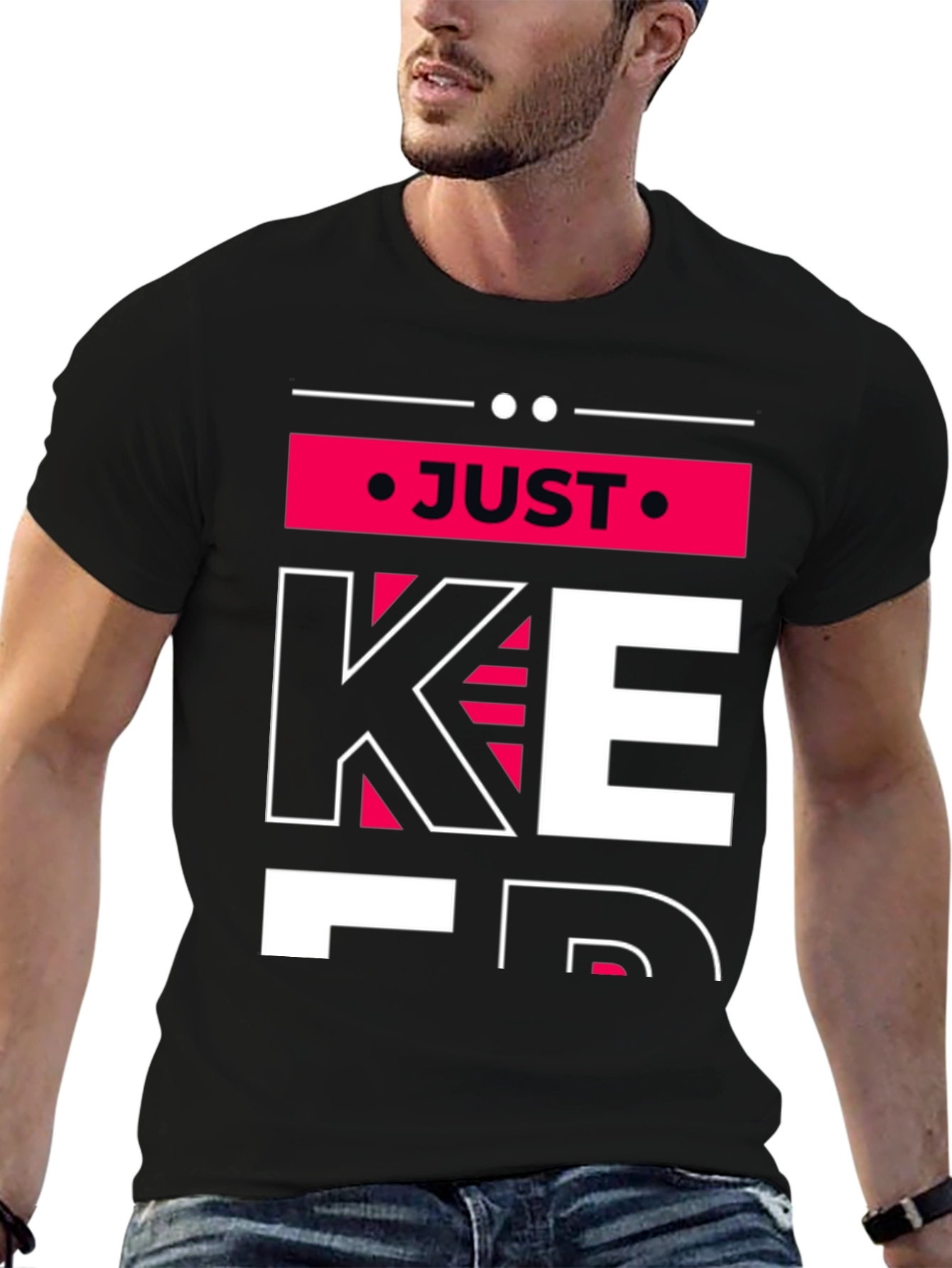 Just Keep T-Shirt: Motivational Graphic Tee for Men