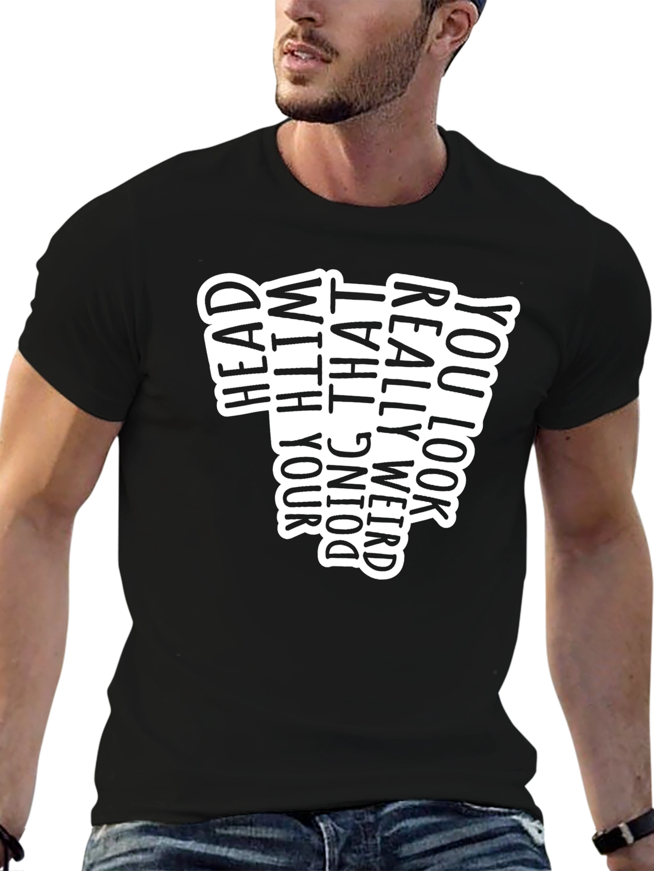 Funny Doing That Black Graphic Tee