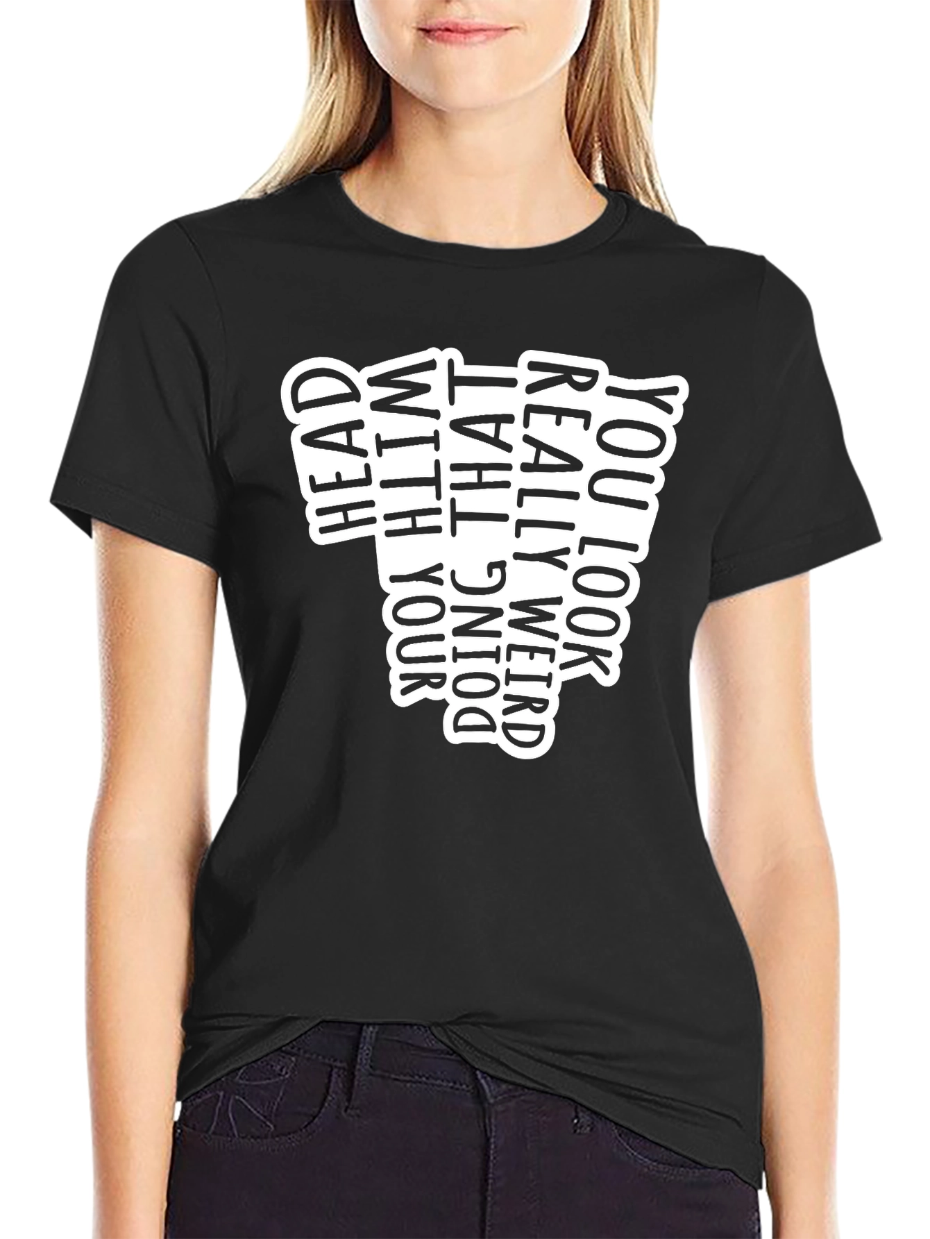 Funny Doing That Black Graphic Tee