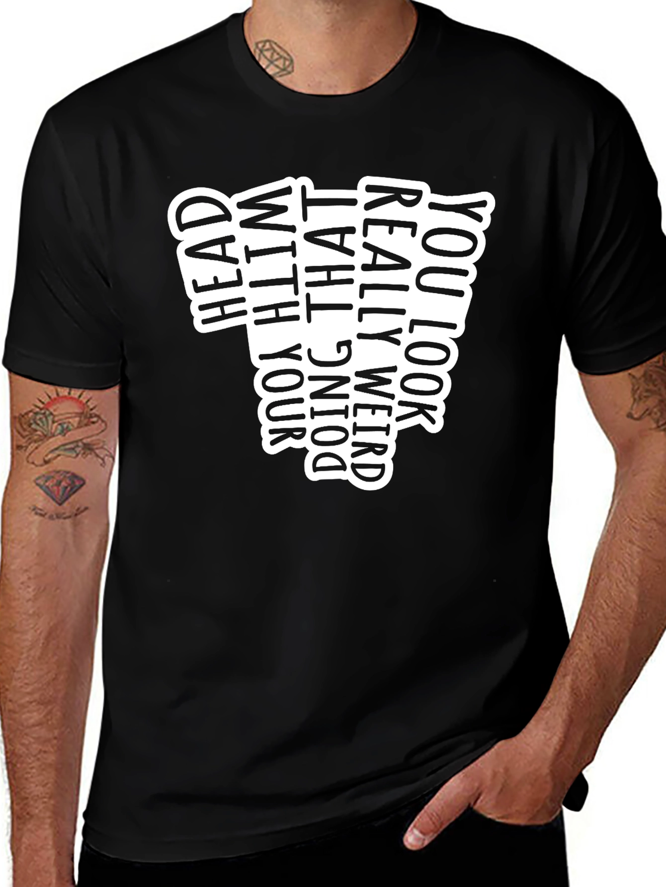 Funny Doing That Black Graphic Tee
