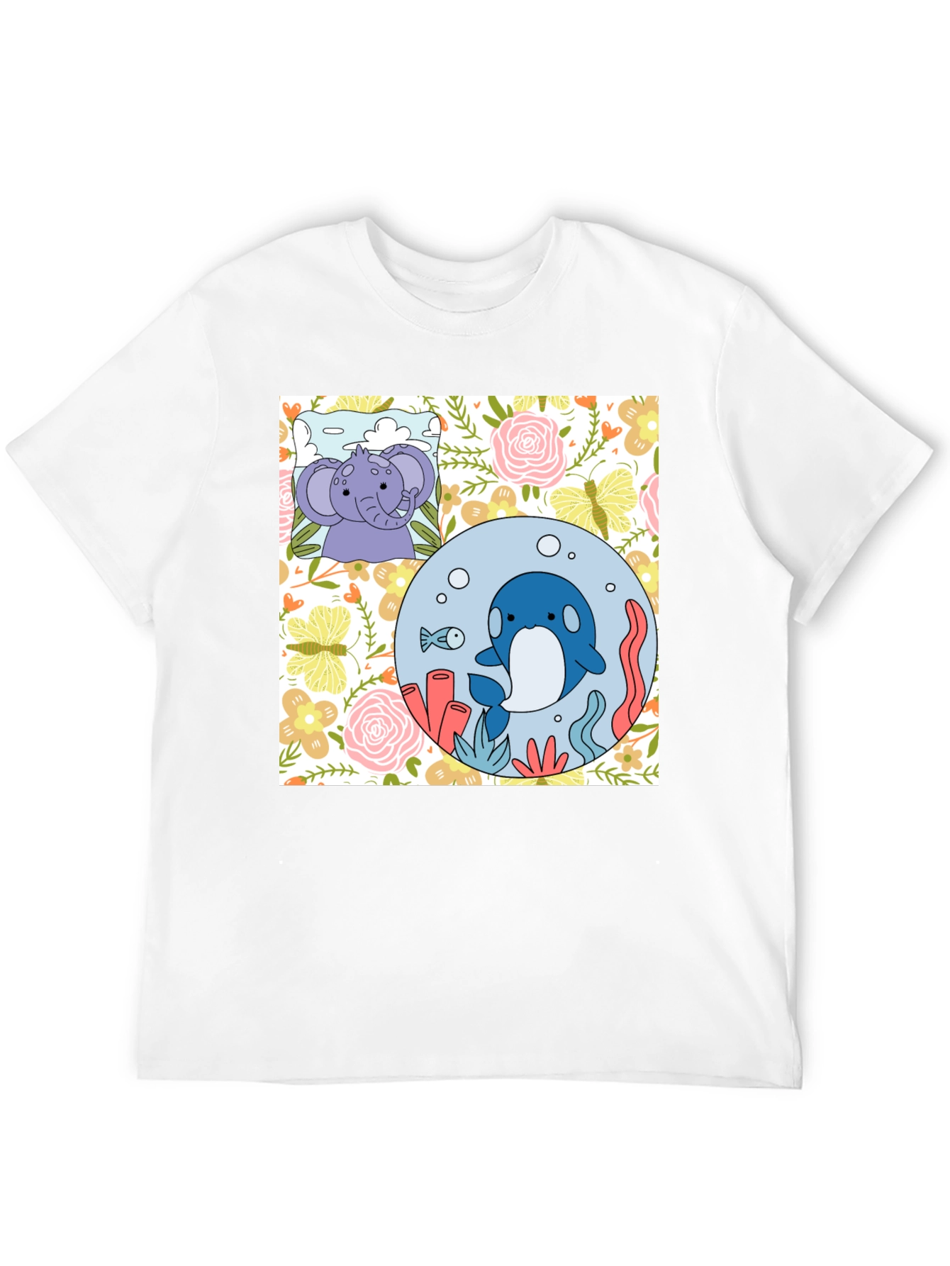 Cute Cartoon Graphic Print T-Shirt