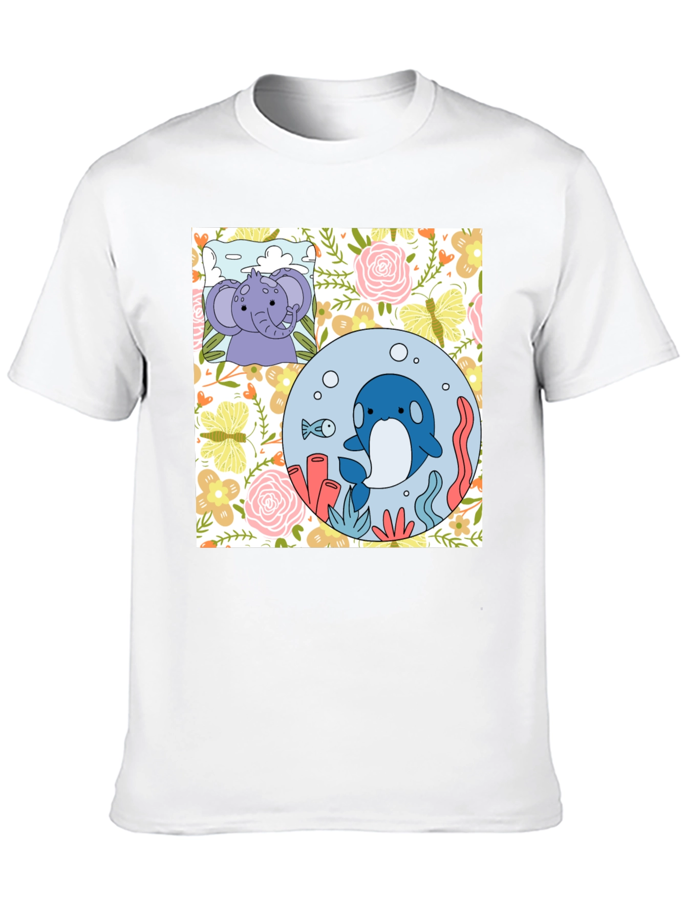 Cute Cartoon Graphic Print T-Shirt