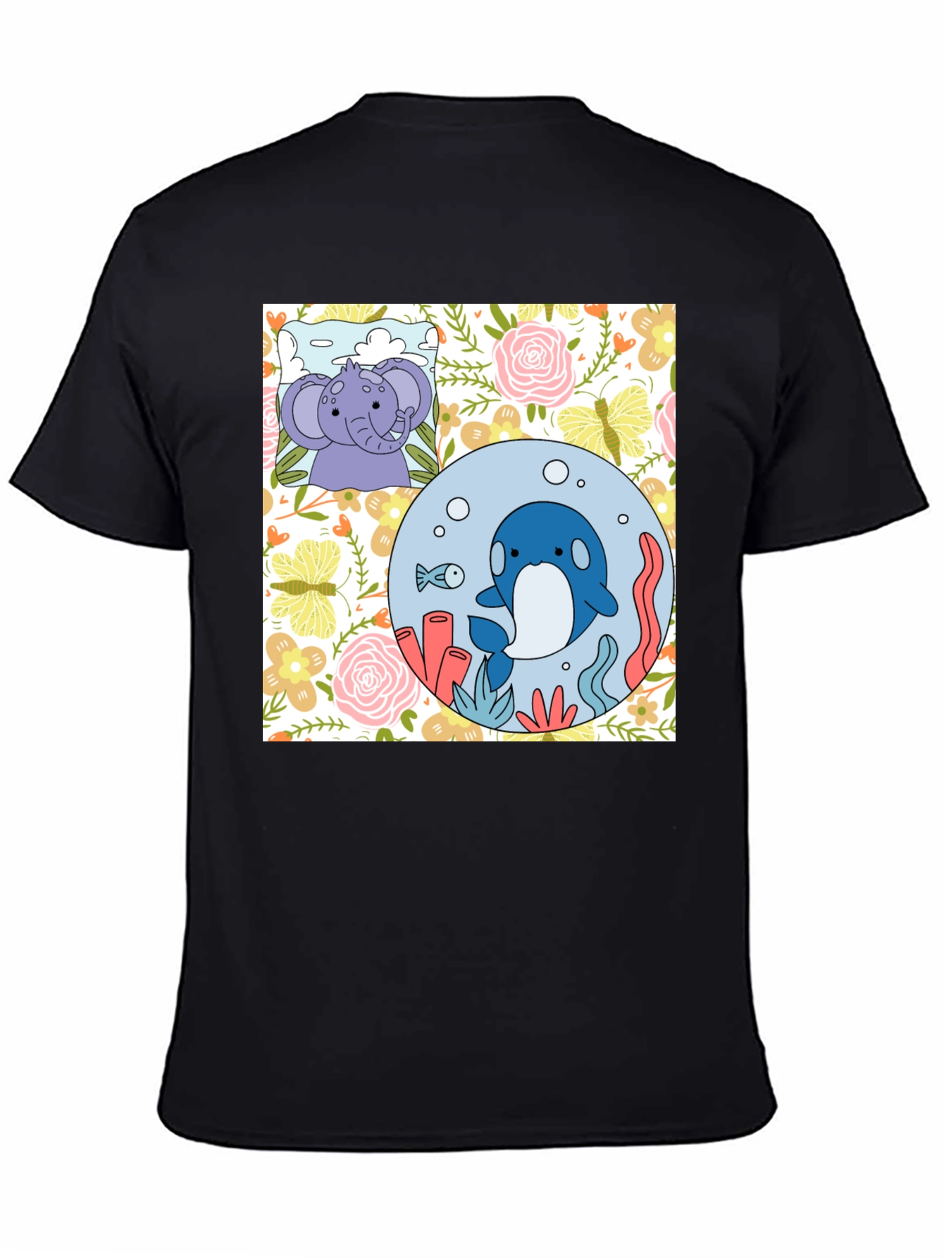 Cute Cartoon Graphic Print T-Shirt