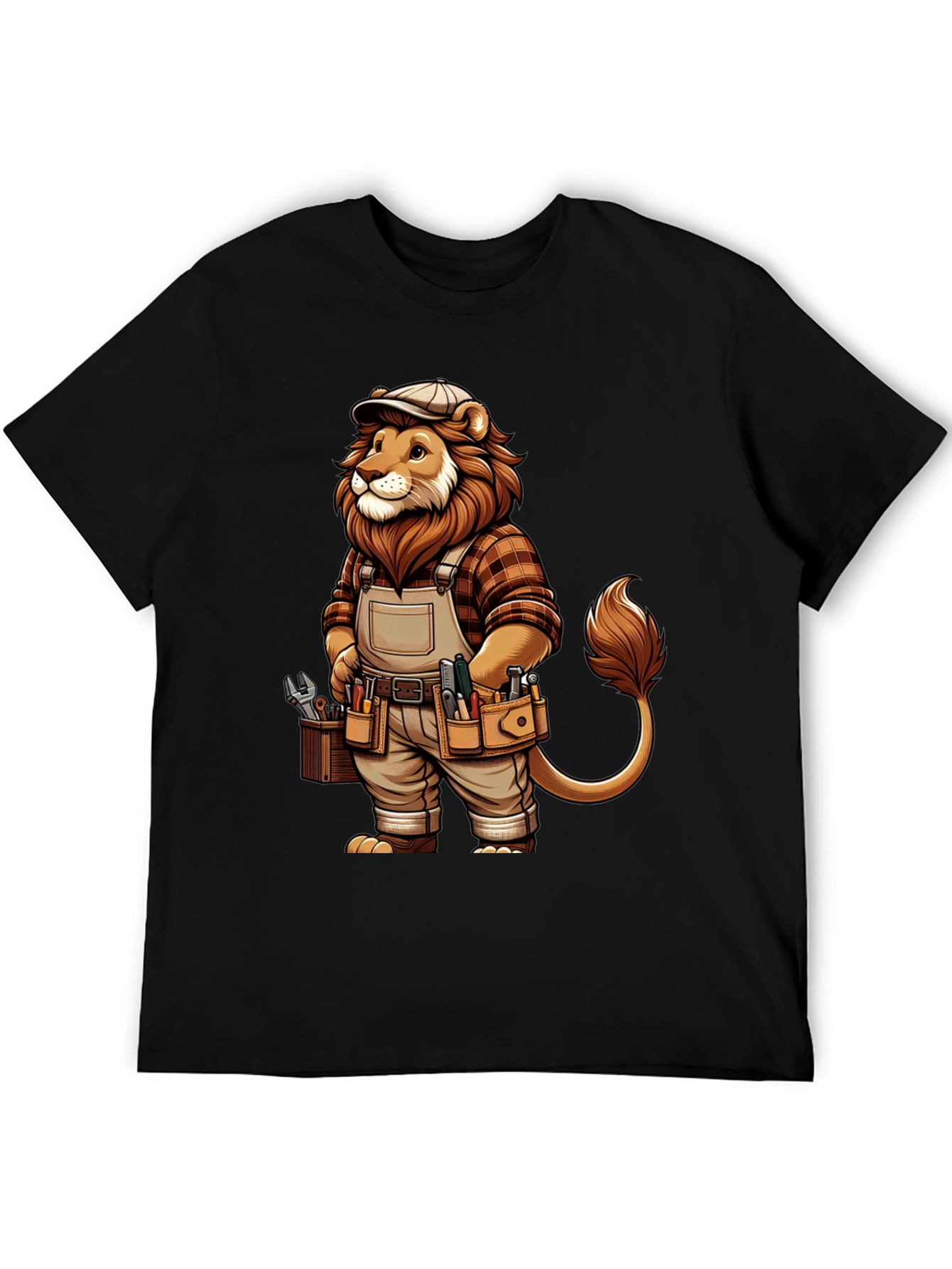 Lion Handyman Graphic Tee - Black