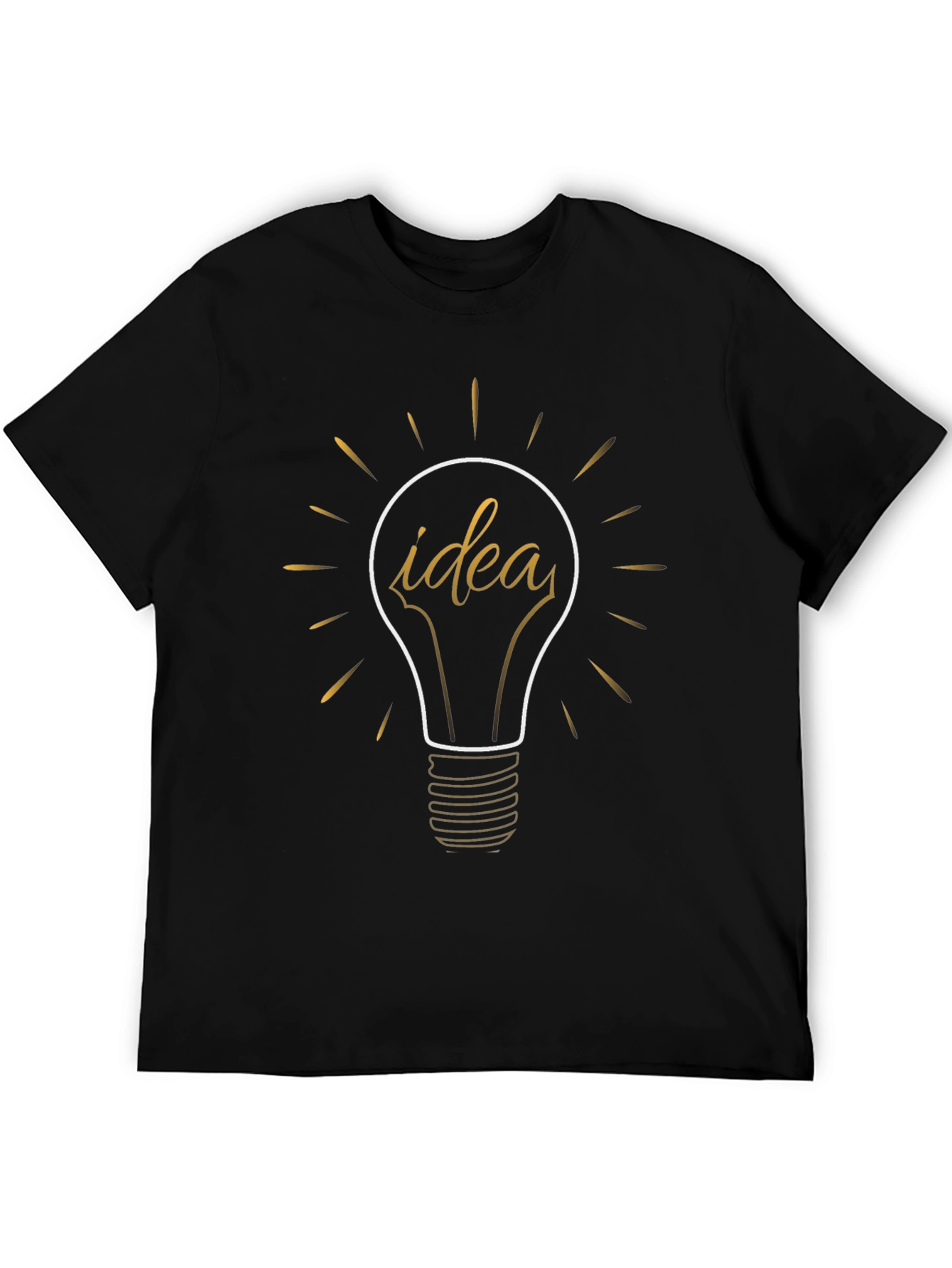 Idea Bulb Graphic Tee - Think Outside the Box!