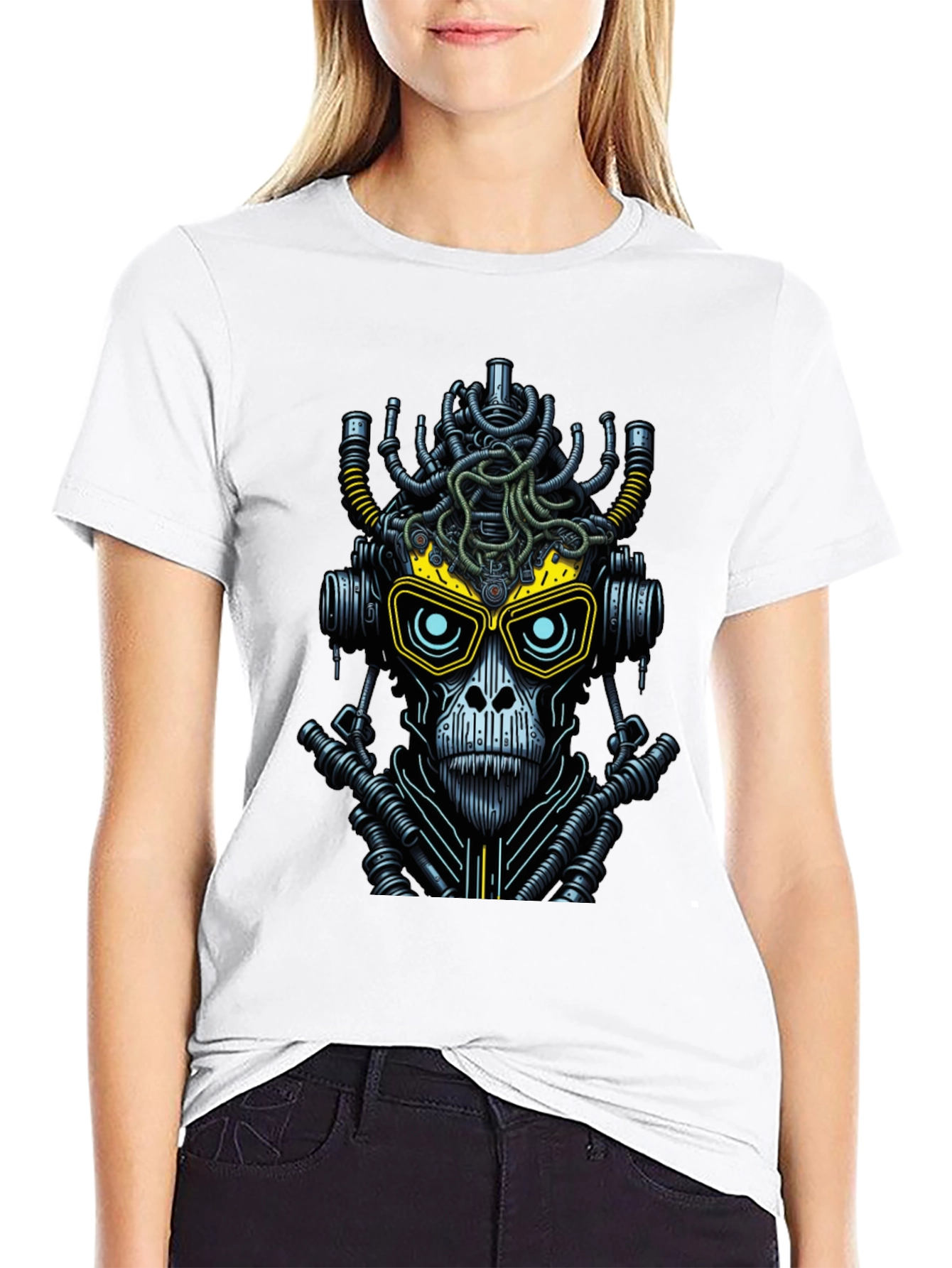 Cyberpunk Skull Graphic Tee