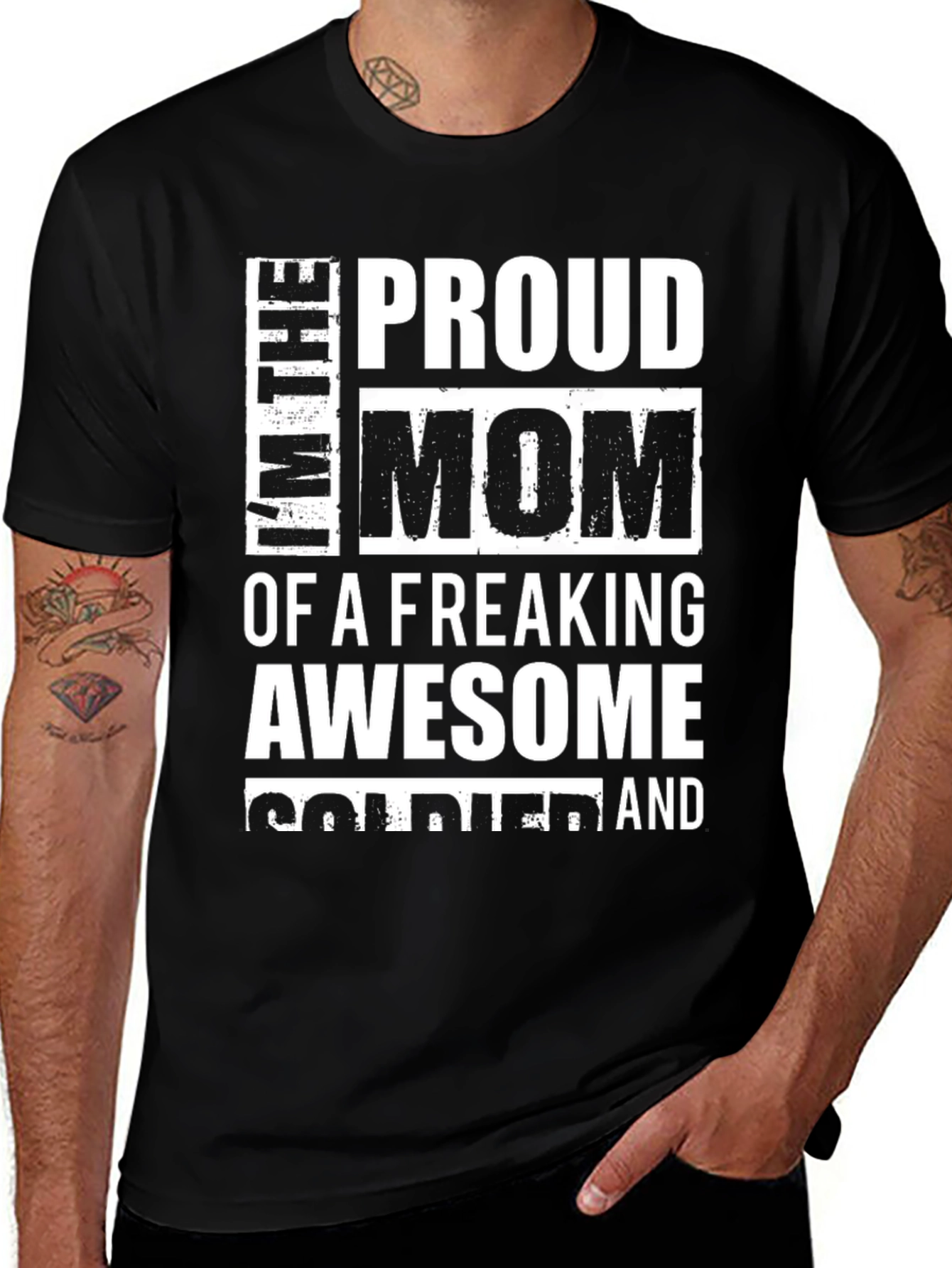 Proud Mom of an Awesome Soldier T-Shirt