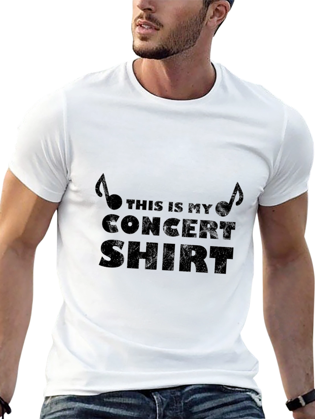 Concert Shirt - Mens Black Graphic Tee