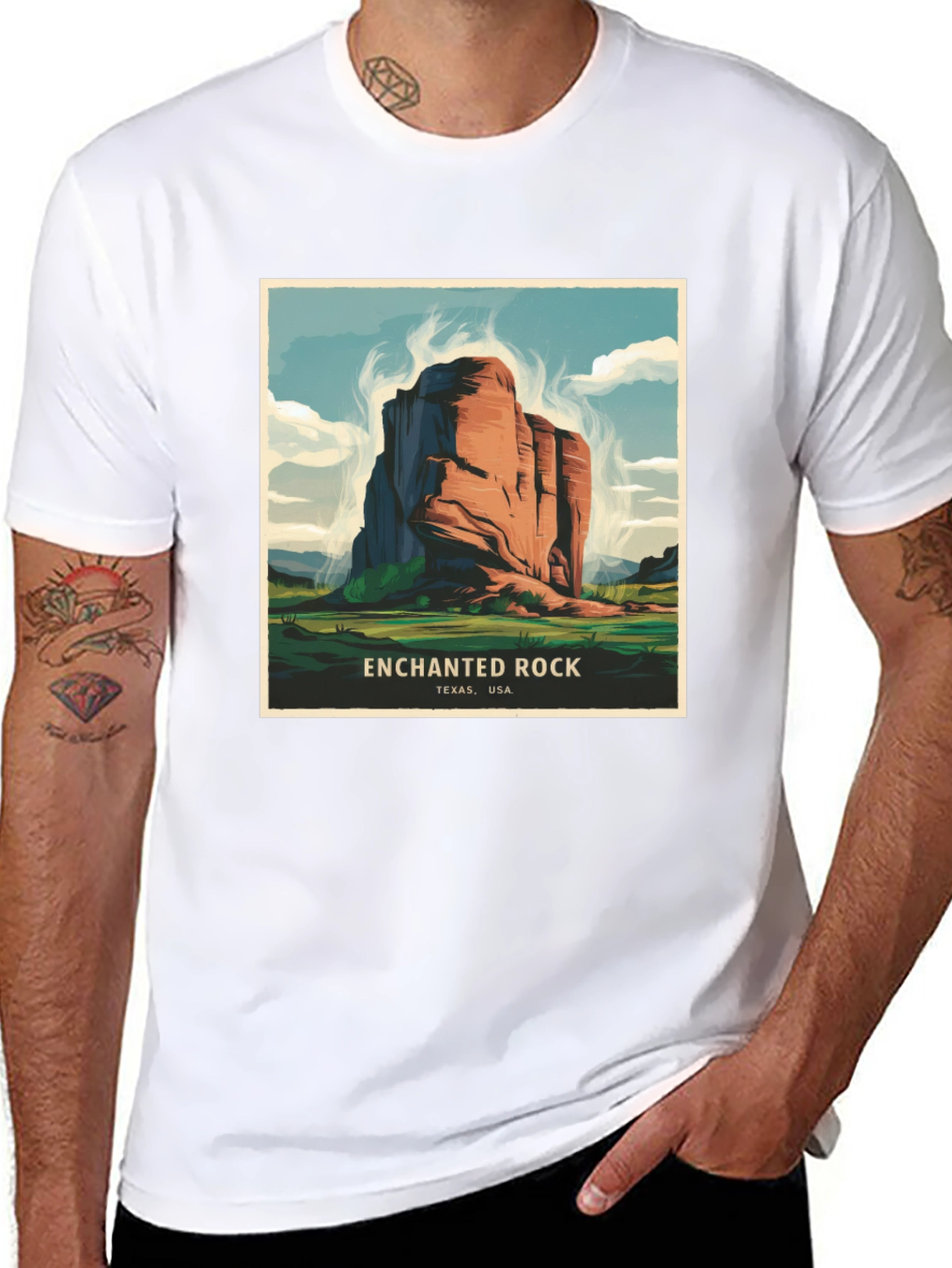 Enchanted Rock T-Shirt - Texas USA Graphic Tee