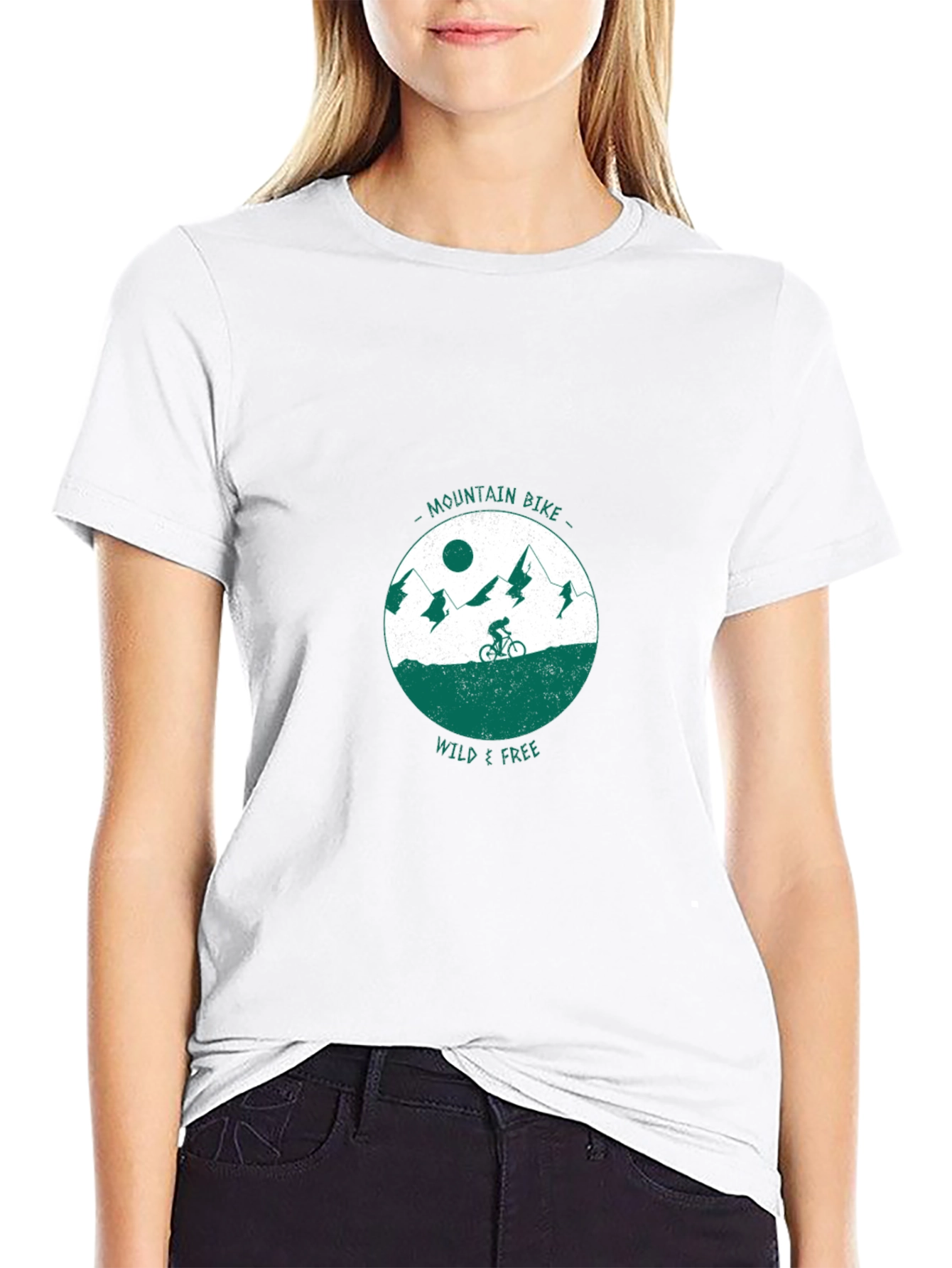 Mountain Bike Wild & Free Graphic Tee