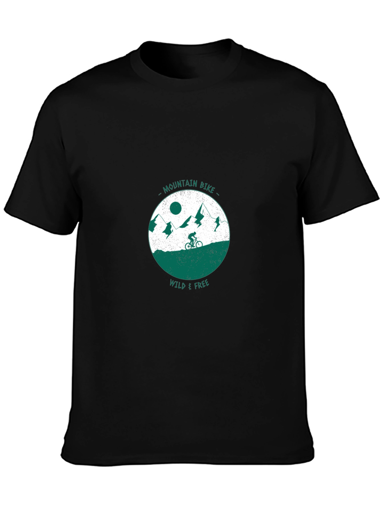 Mountain Bike Wild & Free Graphic Tee