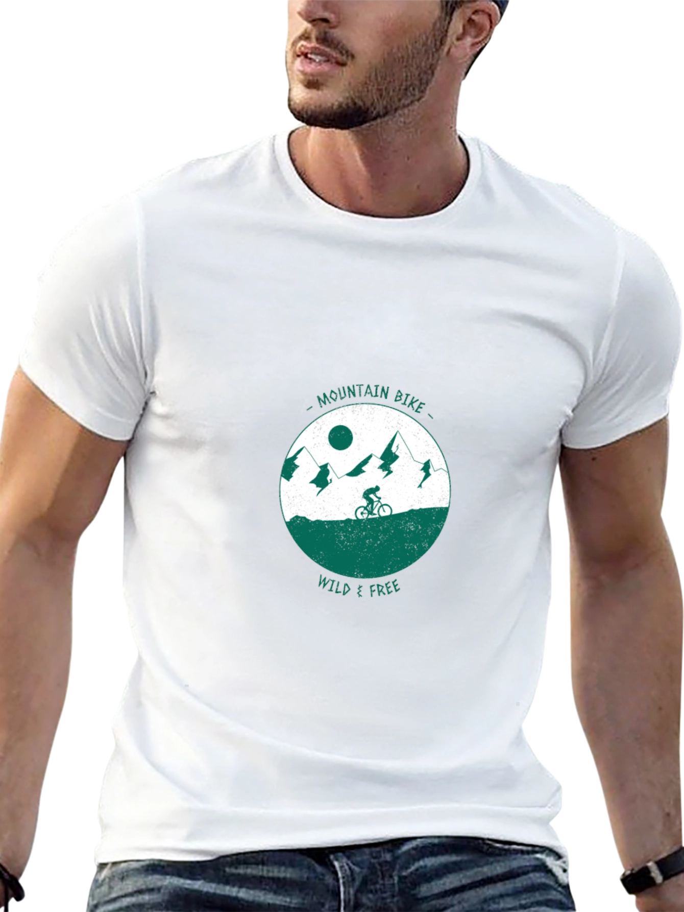 Mountain Bike Wild & Free Graphic Tee